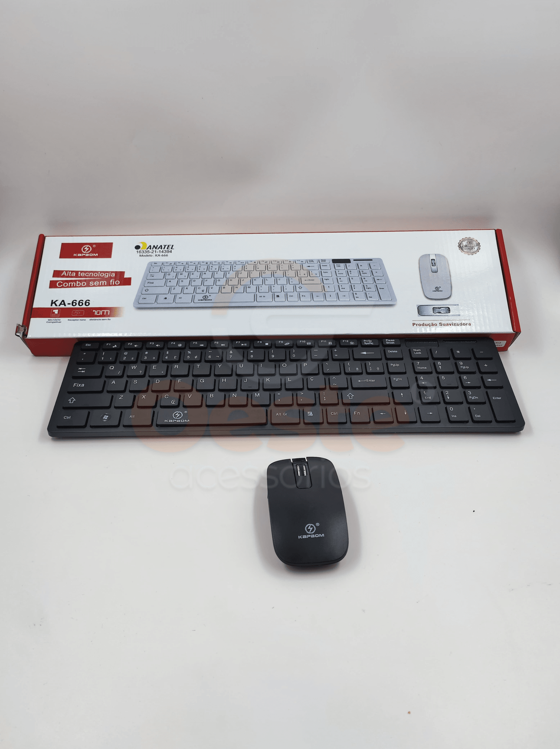 KIT TECLADO E MOUSE - KAPBOM KA-666