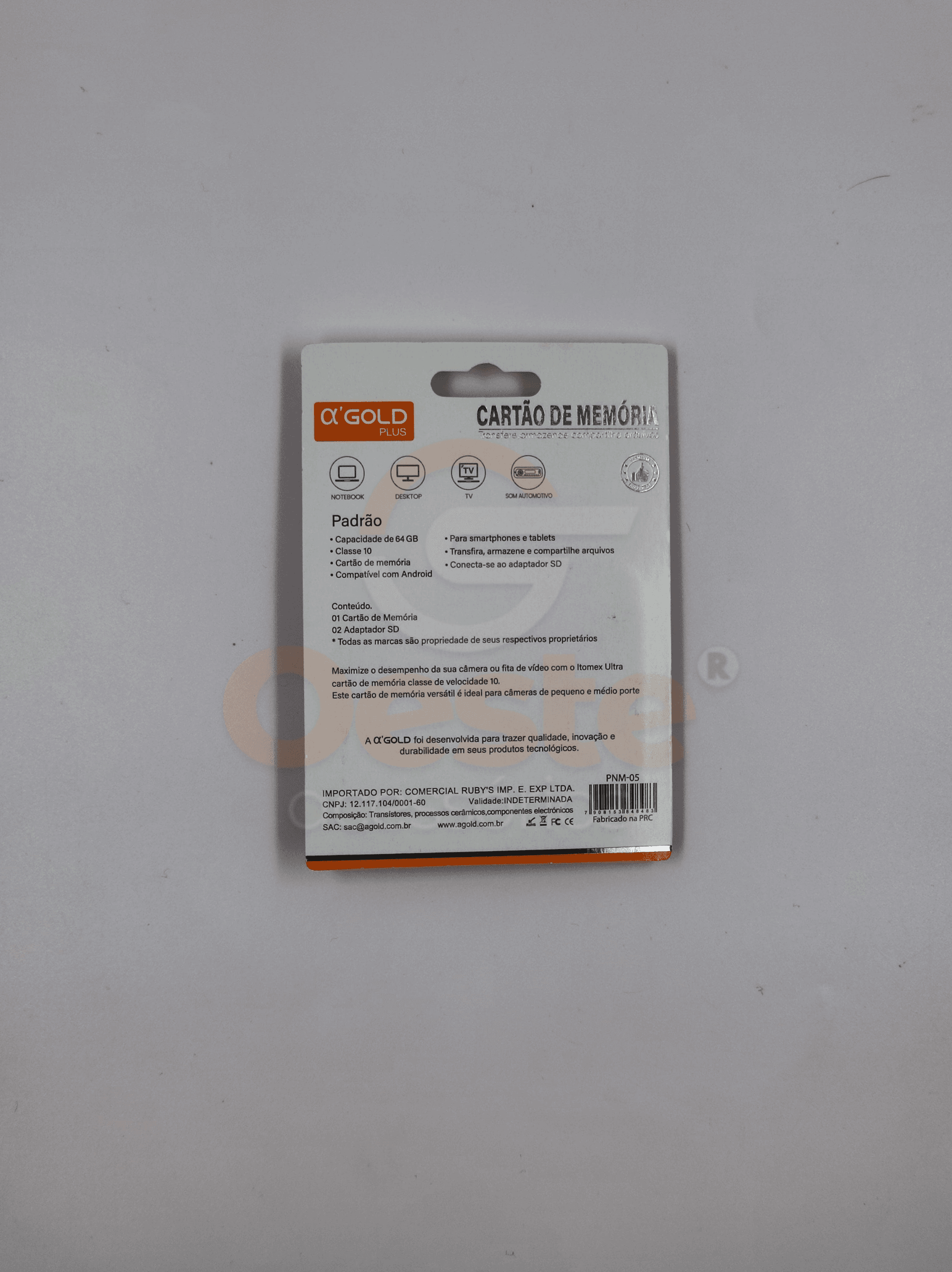 CARTÃO DE MEMORIA 64GB - AGOLD PNM-05