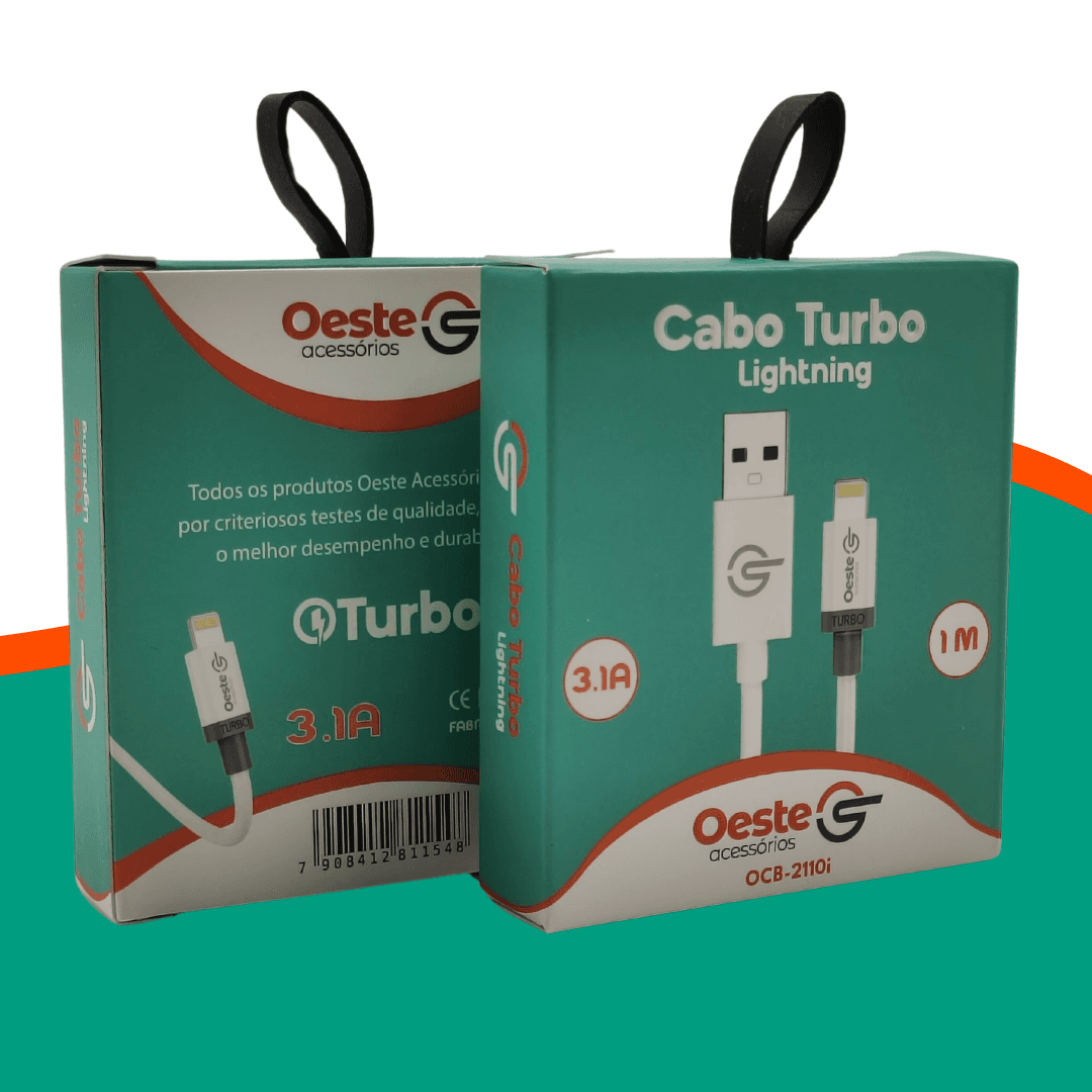 CABO LIGTHNING TURBO 1M - OESTE ACESSORIOS OCB-2110I