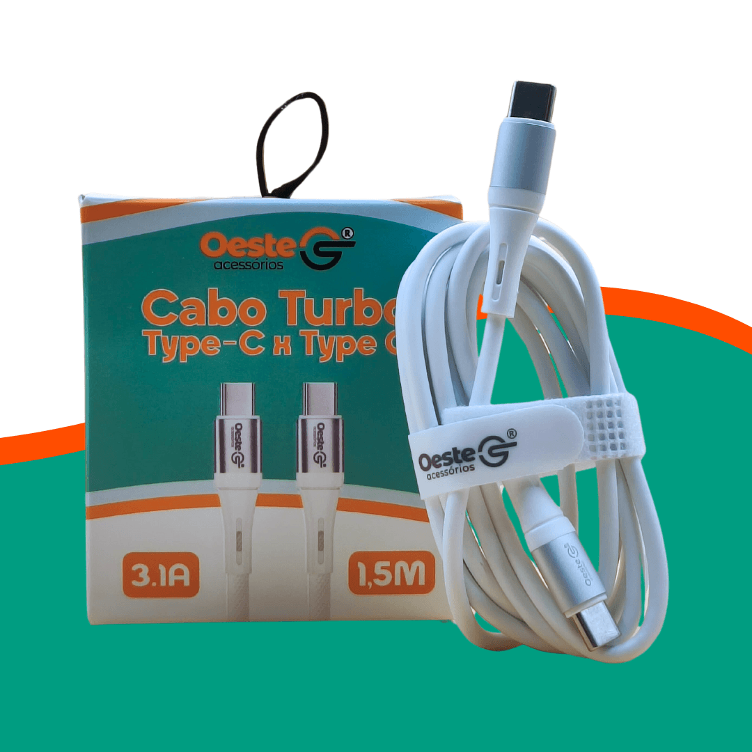 CABO TURBO TYPE-C X TYPE-C - OESTE ACESSORIO OCB-2620C