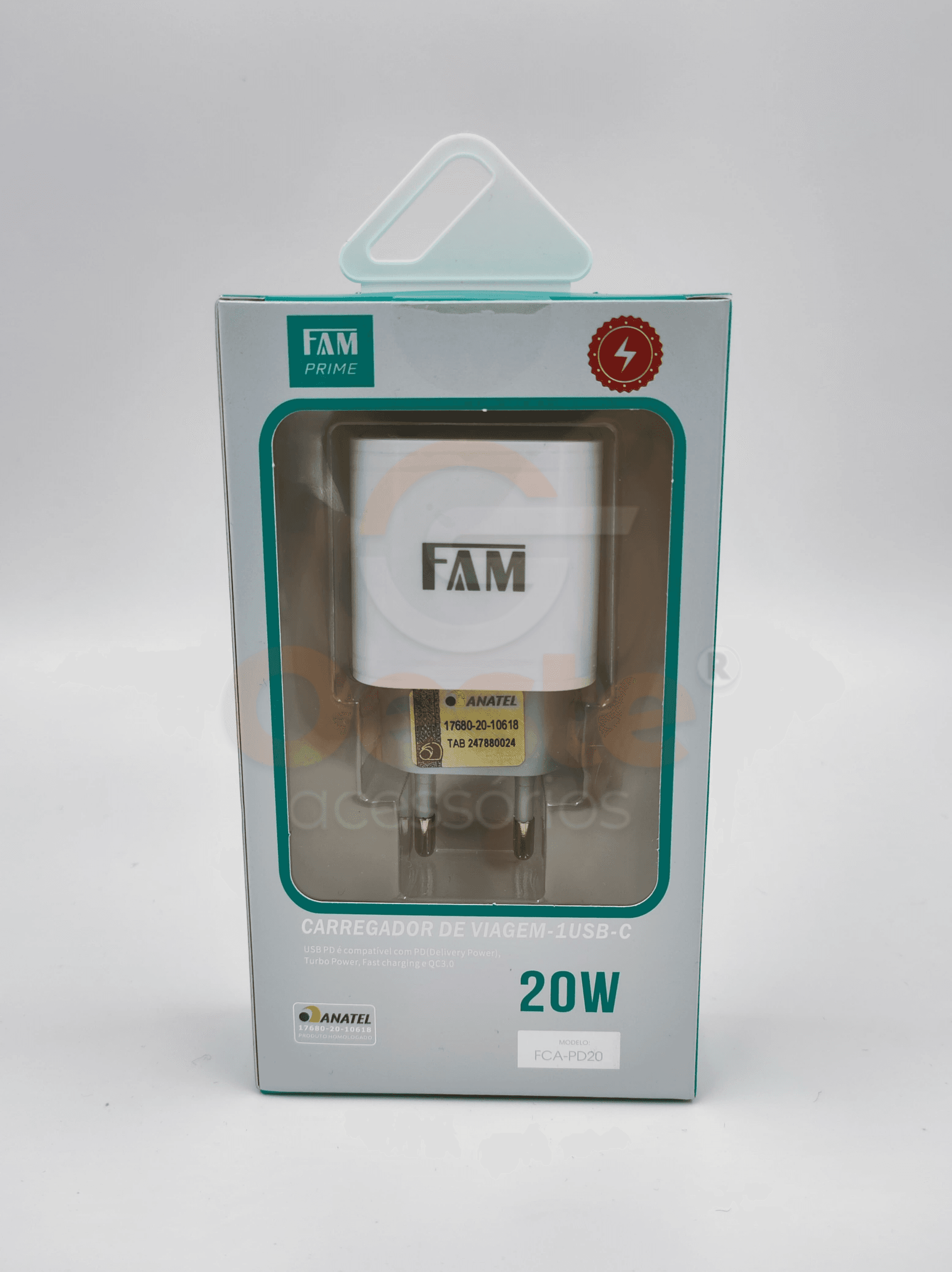 FONTE 20W USB-C - FAM FCA-PD20