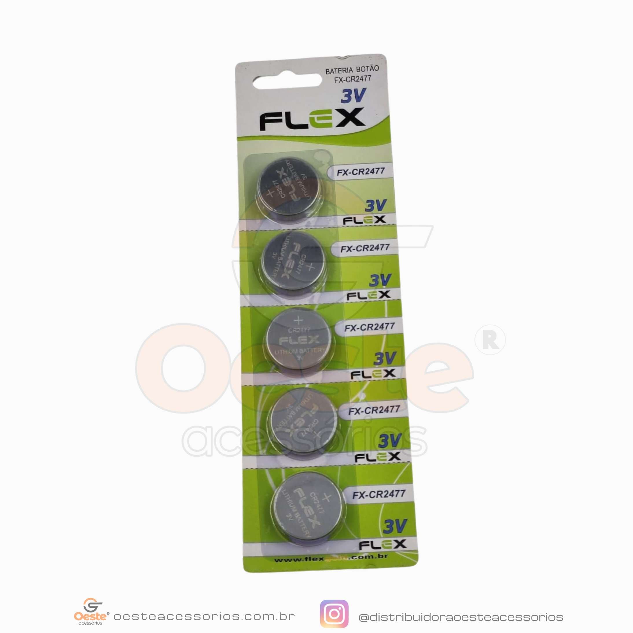 BATERIA BOTÃO 3V FLEX GOLD - FX-CR2477