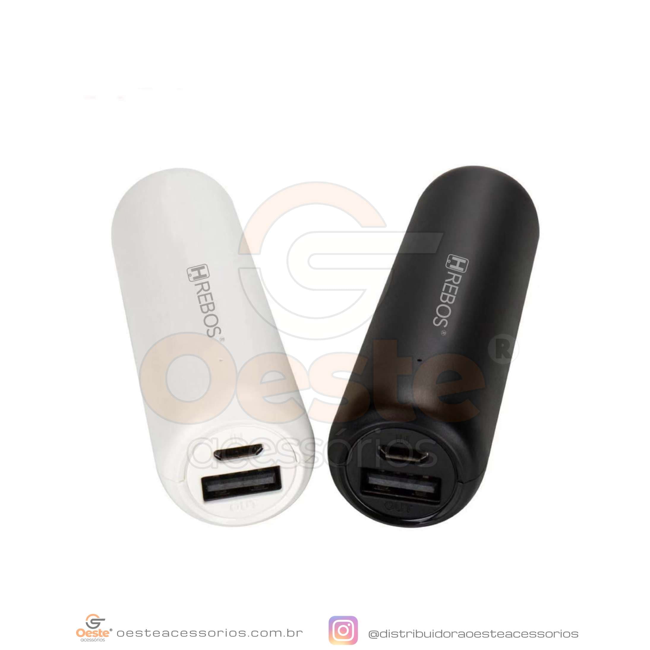 CARREGADOR PORTATIL MINI HREBOS - 3350MAH HS-911