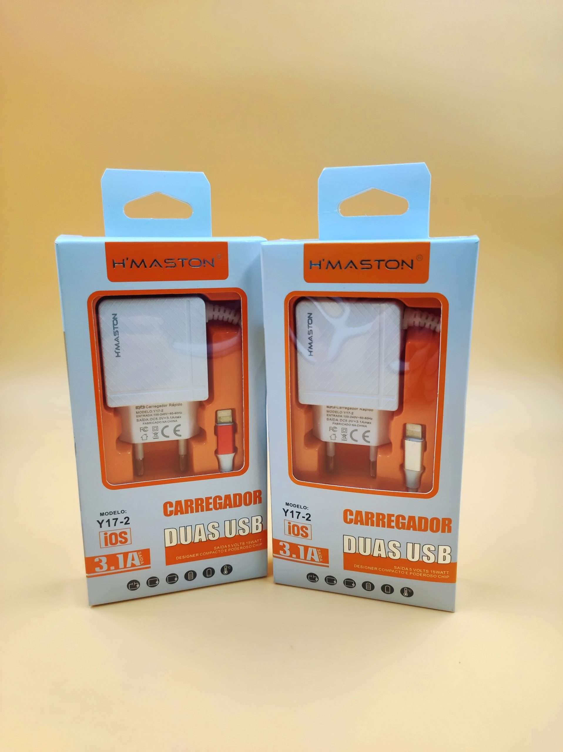 CARREGADOR DUAS USB HMASTON Y17-2