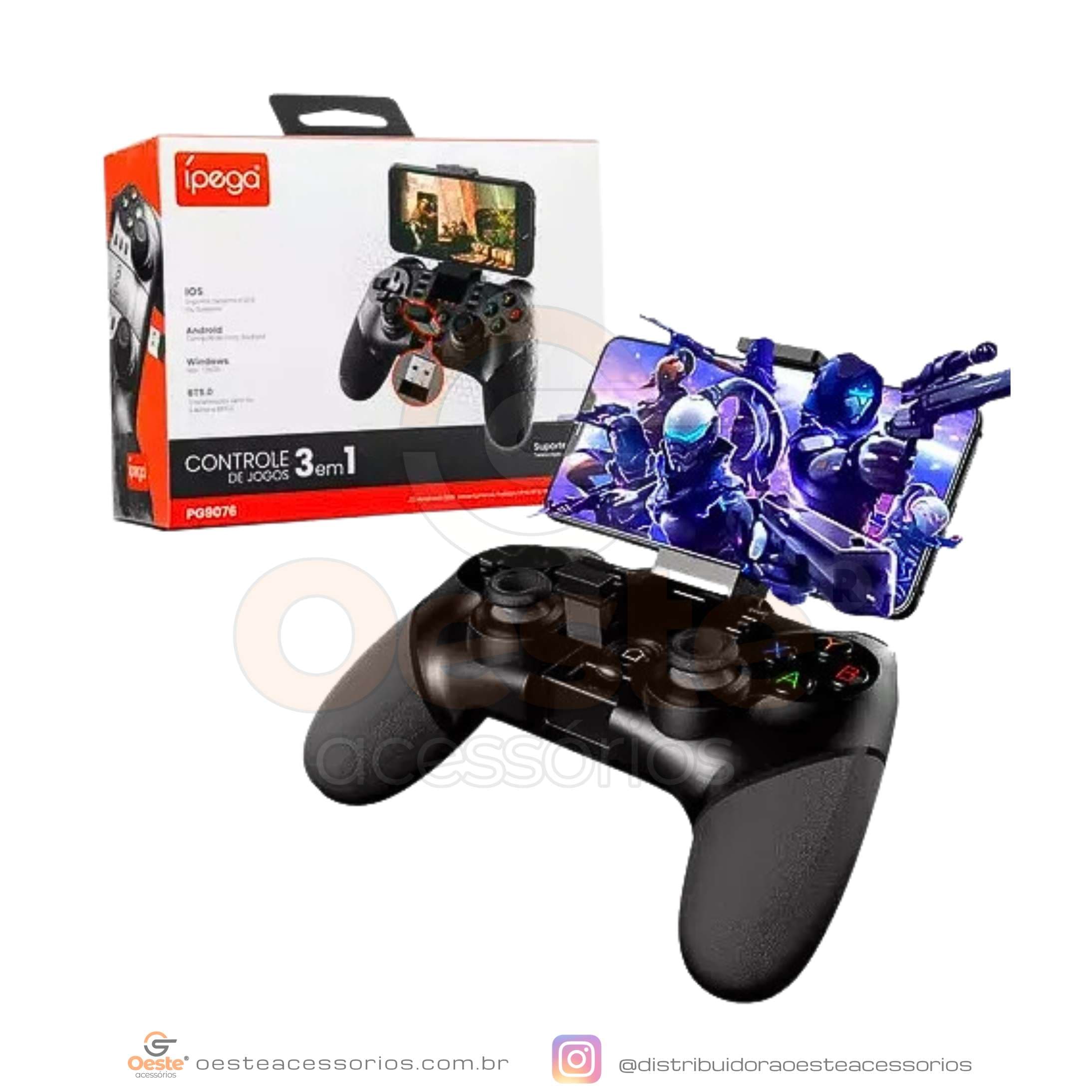 CONTROLE WIRELESS 3 EM 1 ÍPEGA