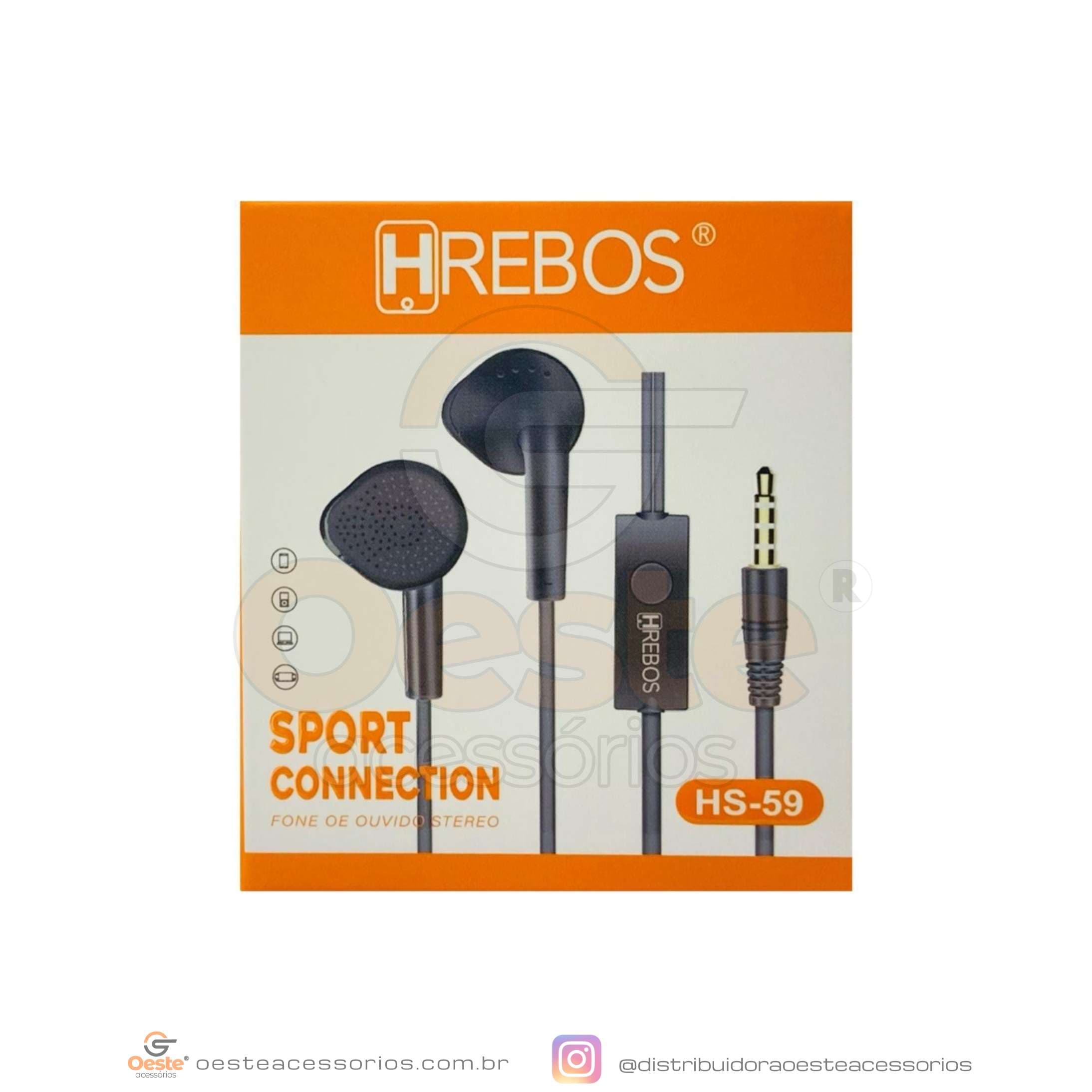 FONE DE OUVIDO HREBOS HS-59