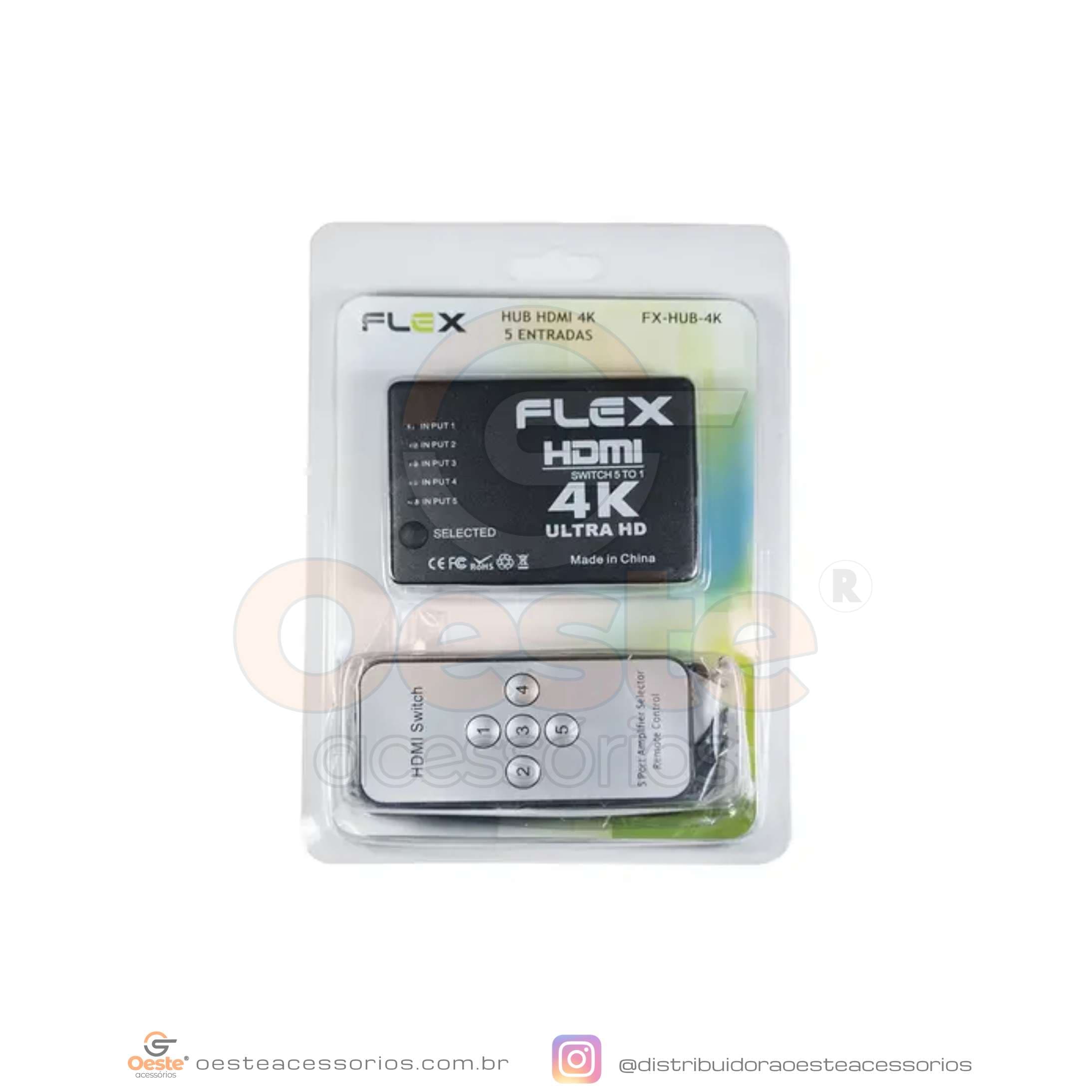 HUB HDMI 4K 5 ENTRADAS FX-HUB-4K