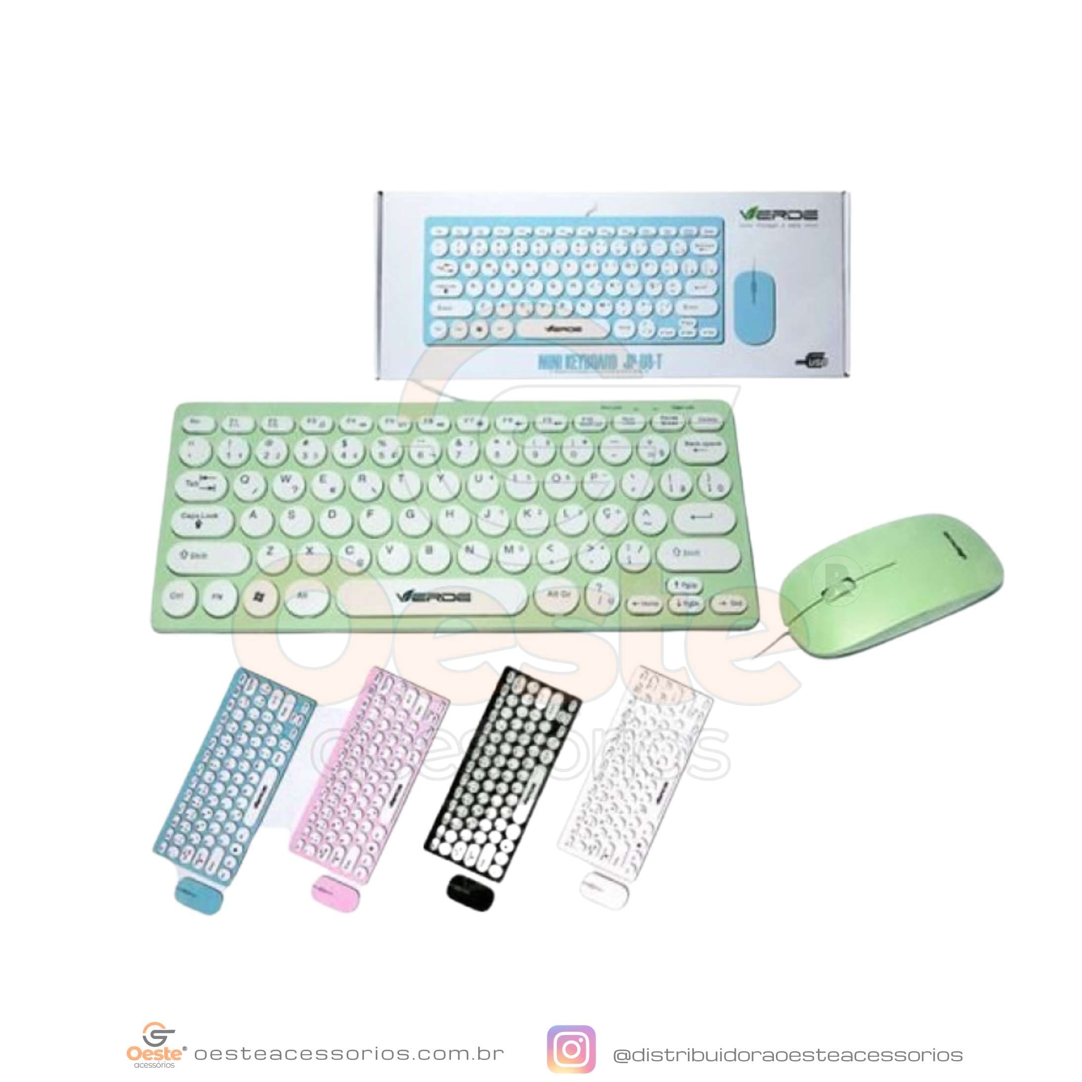 KIT TECLADO + MOUSE VERDE JP-08-T