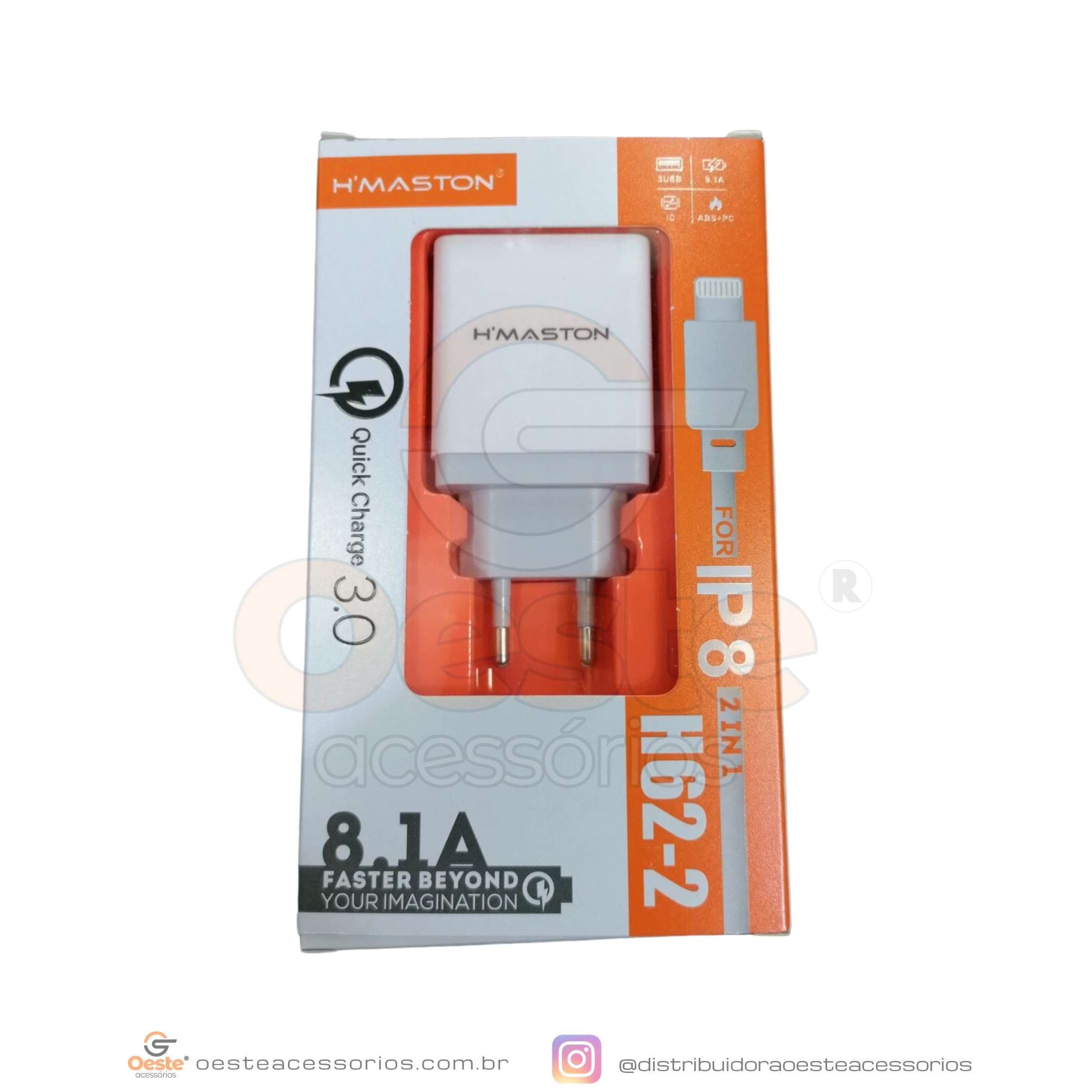 CARREGADOR HMASTON IPHONE H62-2