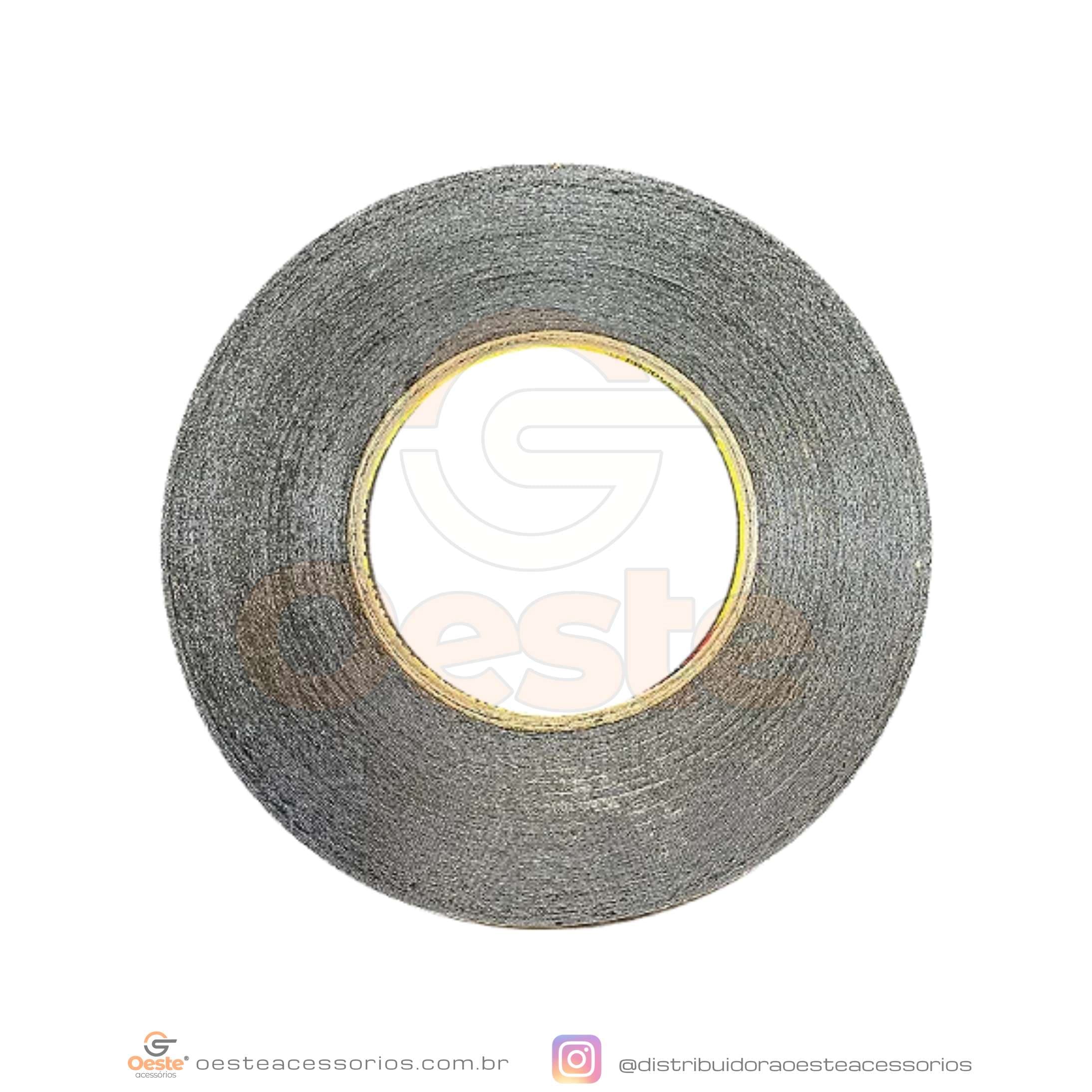 FITA DUPLA FACE PRETA 3MM