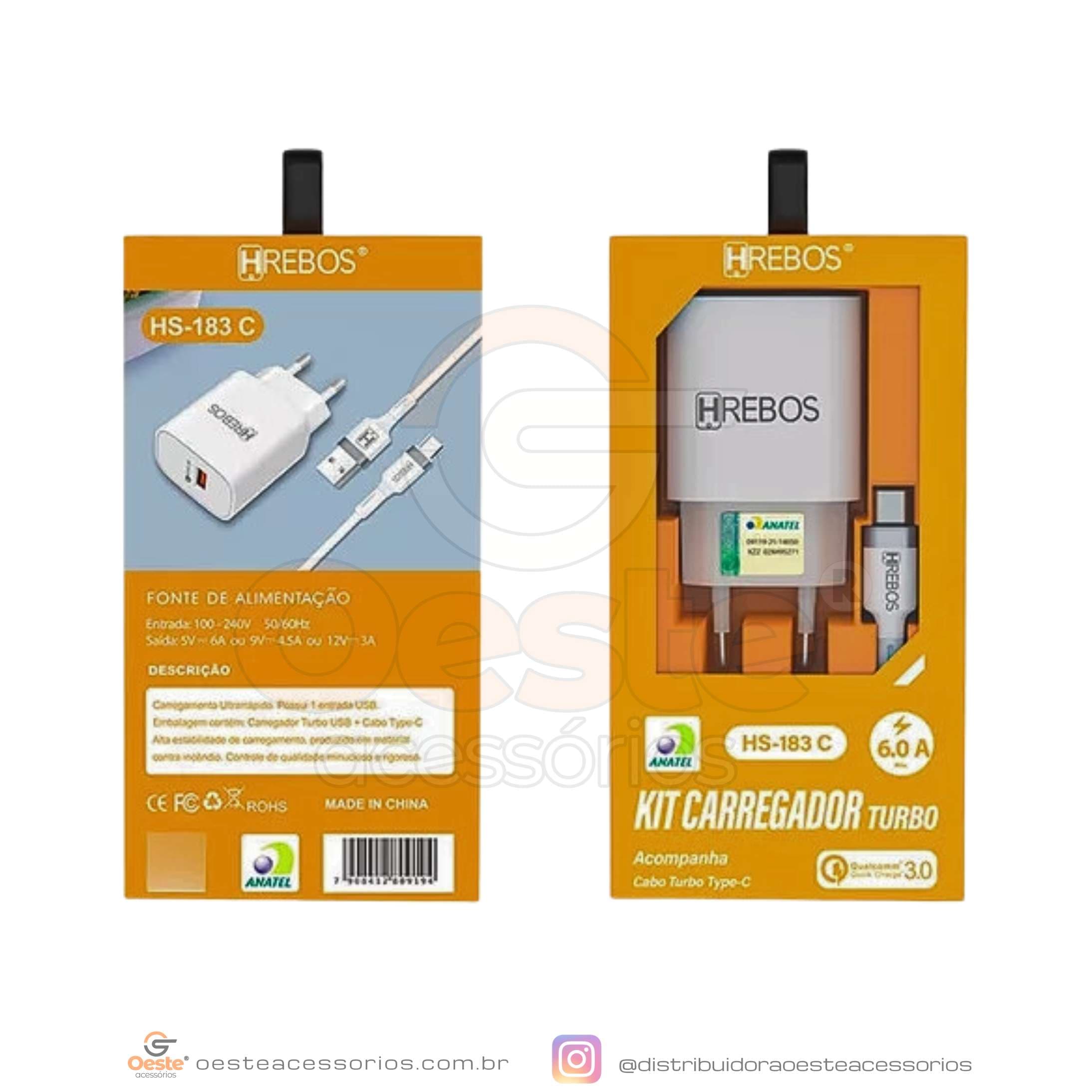 CARREGADOR HREBOS IPHONE HS-150I