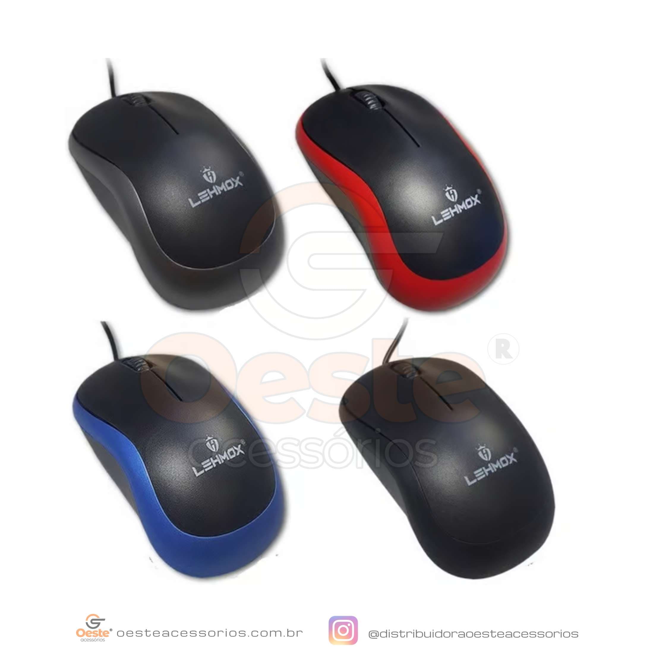 MOUSE COM FIO LEHMOX LEY-1514