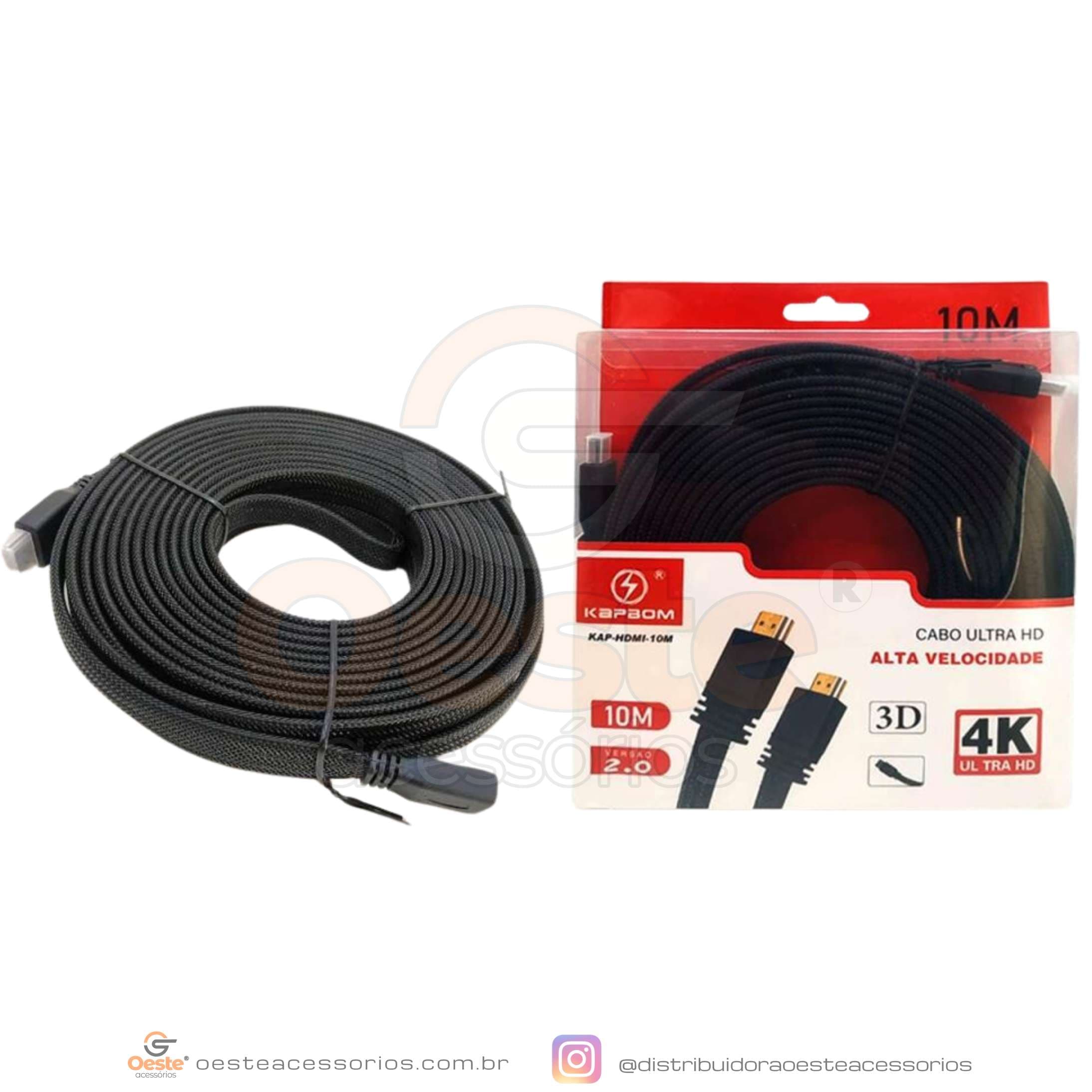 CABO HDMI KAPBOM 10 METROS KAP-HDMI-10M