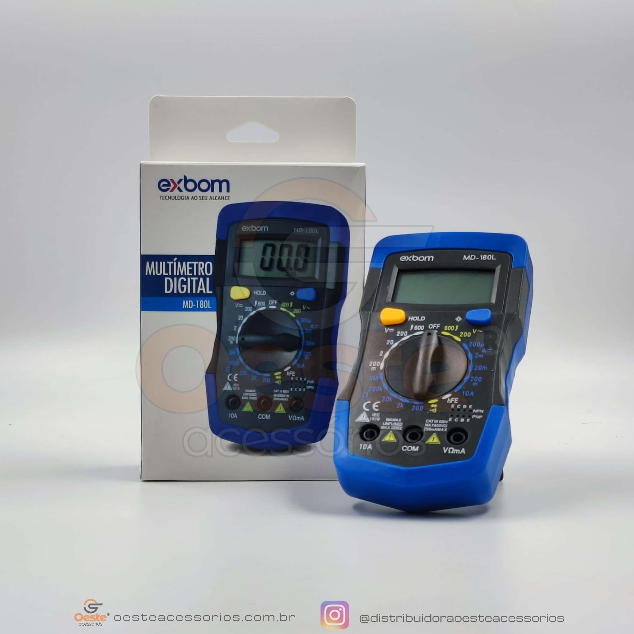 MULTIMETRO DIGITL EXBOM MOELO MD-180L