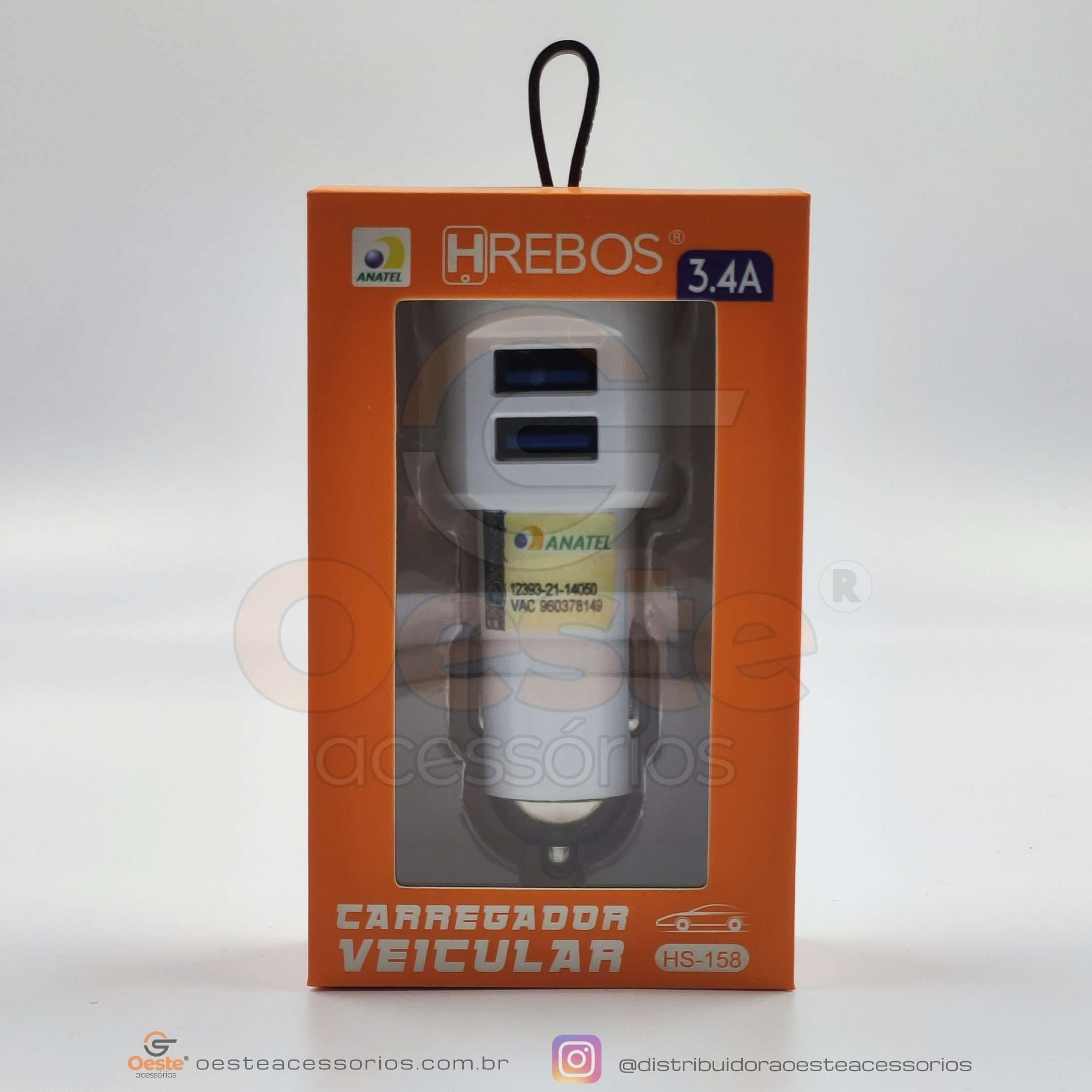 CARREGADOR VEICULAR H REBOS HS-158