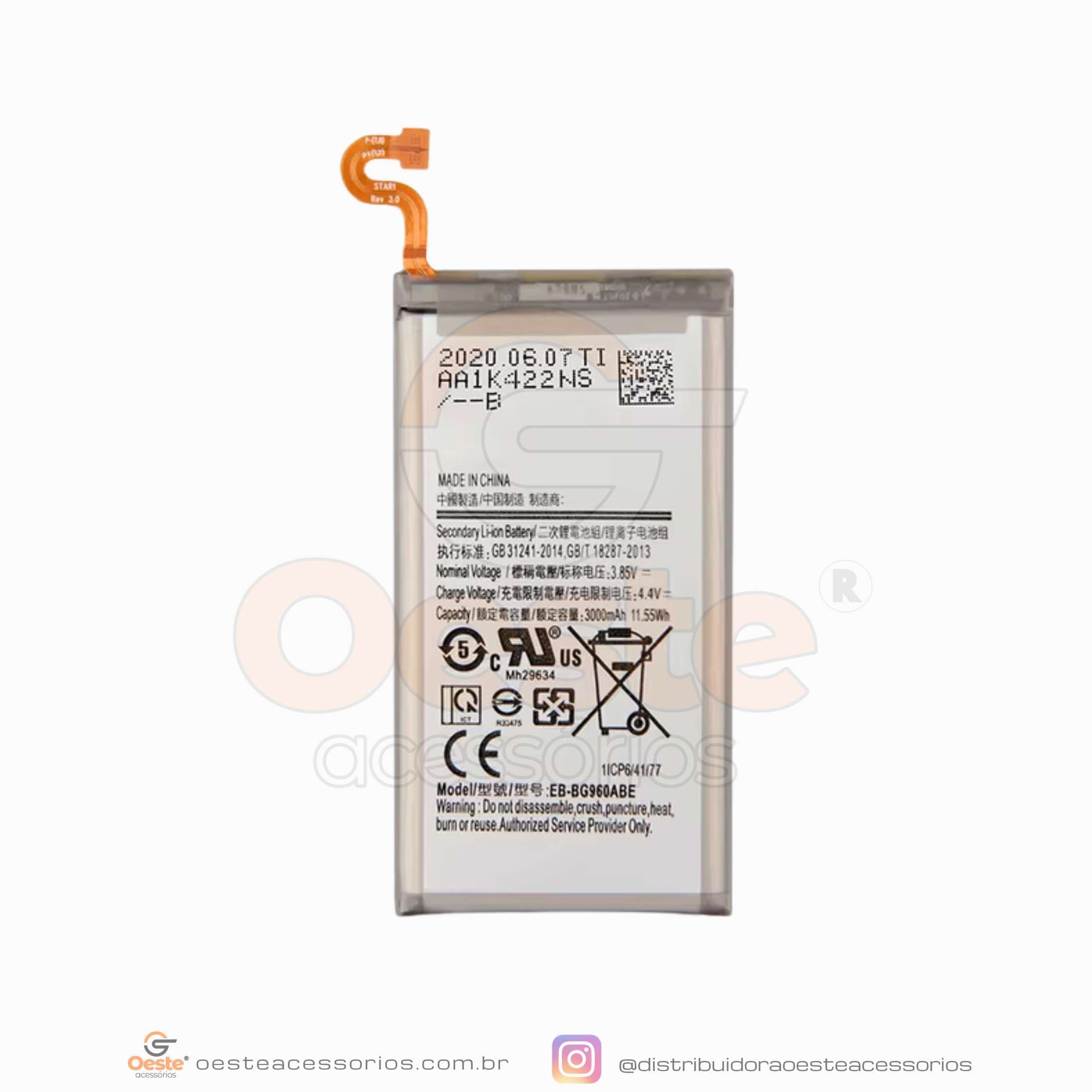 BATERIA PARA SAMSUNG GALAXY S9 G960 MODELO EB-BG960ABE