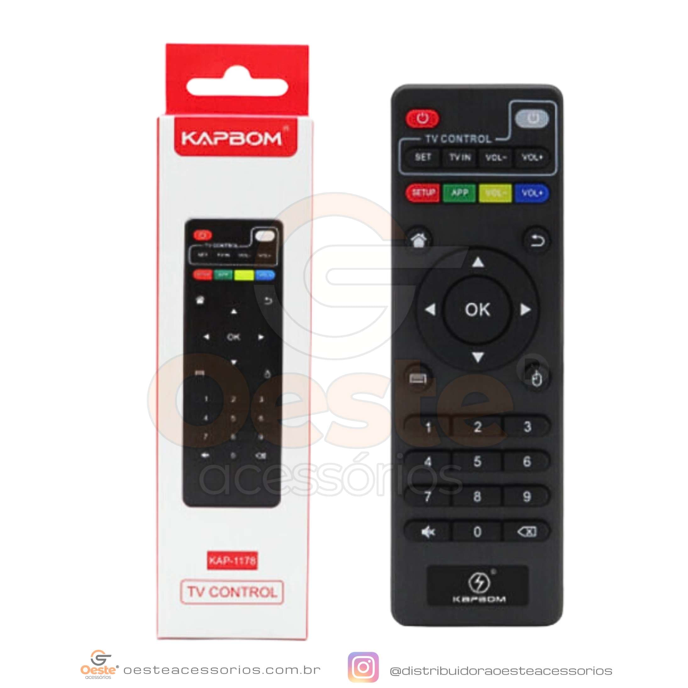 KAP-1178 CONTROLE TV BOX KAPBOM