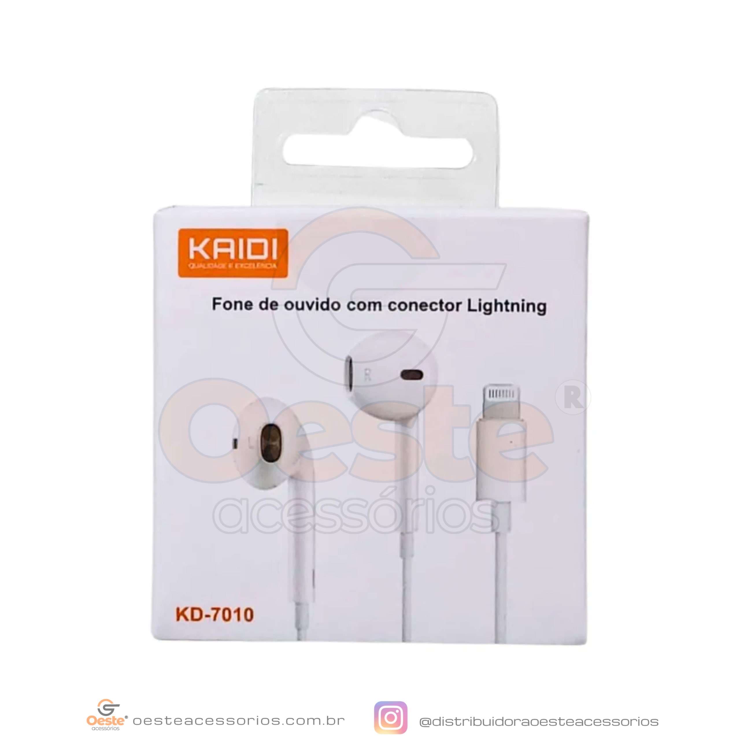FONE DE OUVIDO KAIDI LIGHTING KD-7010