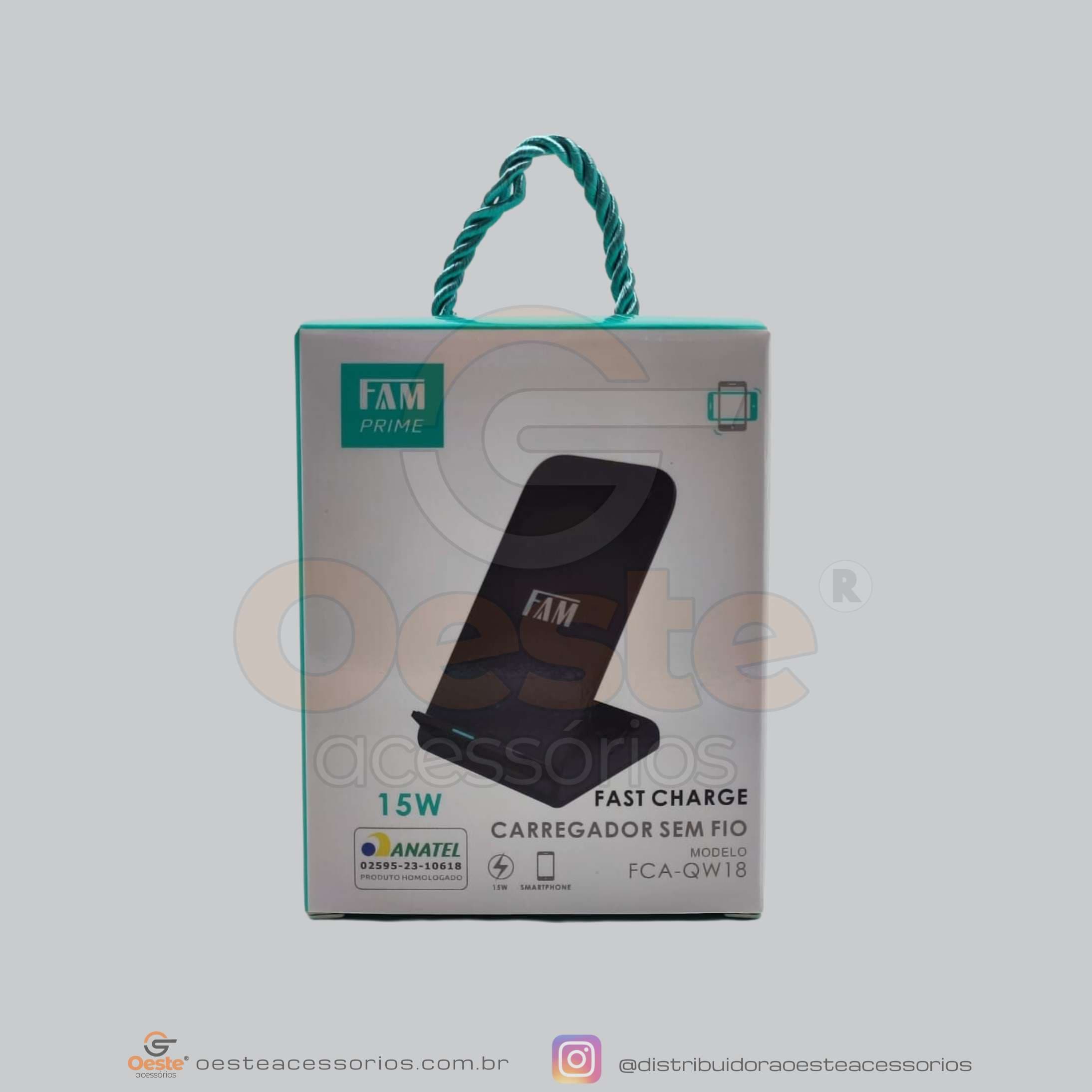 CARREGADOR INDUÇÃO FAM QW18