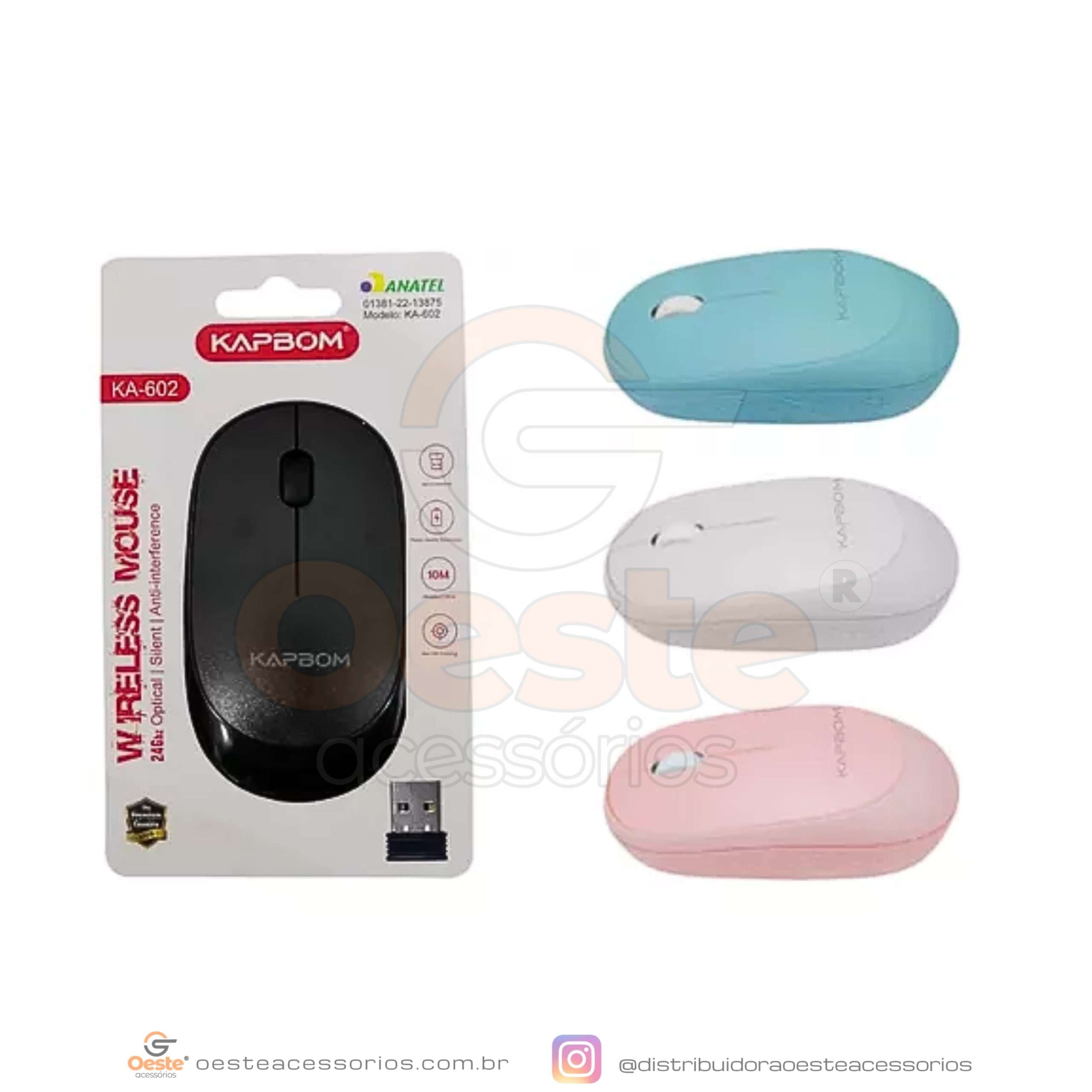 MOUSE SEM FIO KAPBOM KA-602