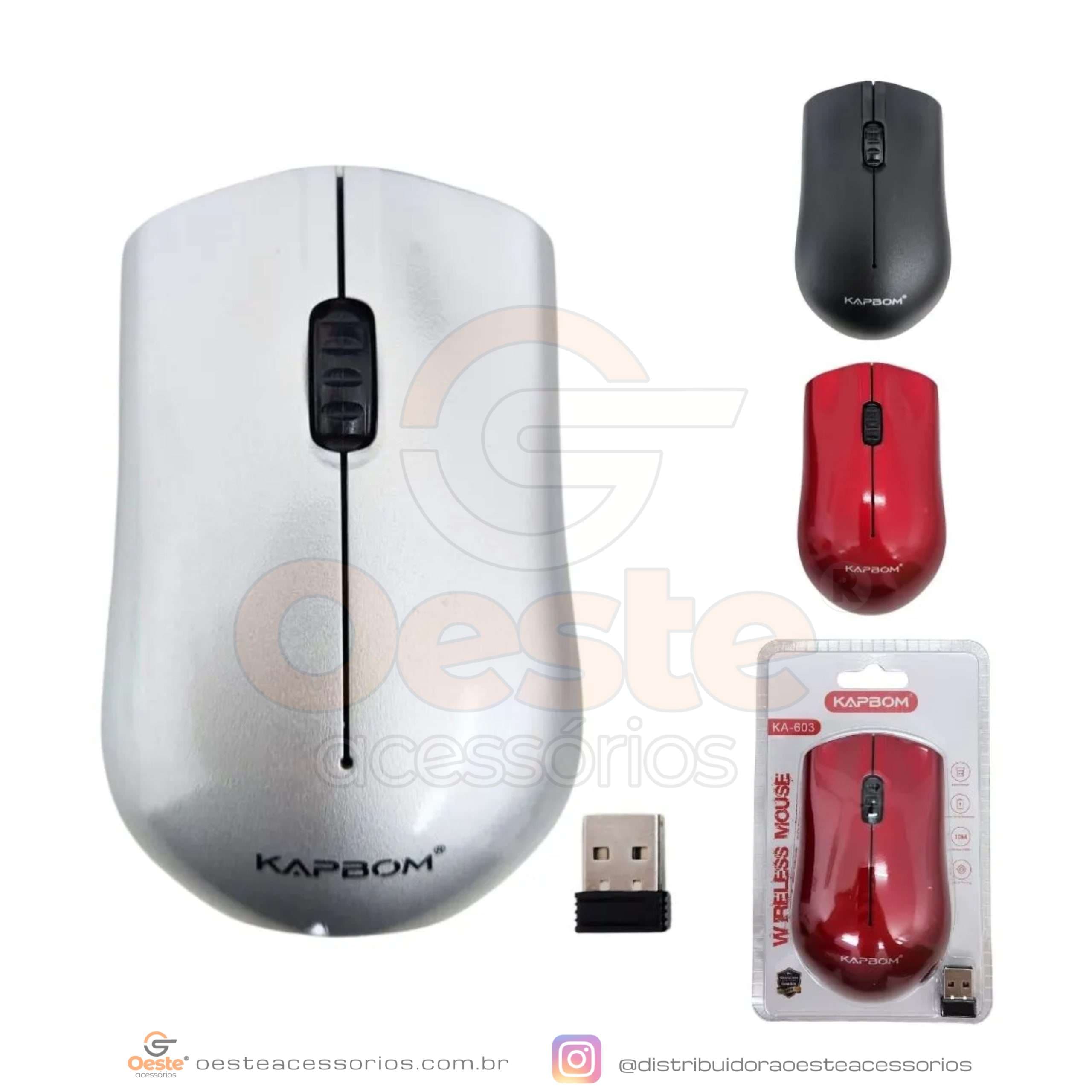 MOUSE SEM FIO KAPBOM KA-603