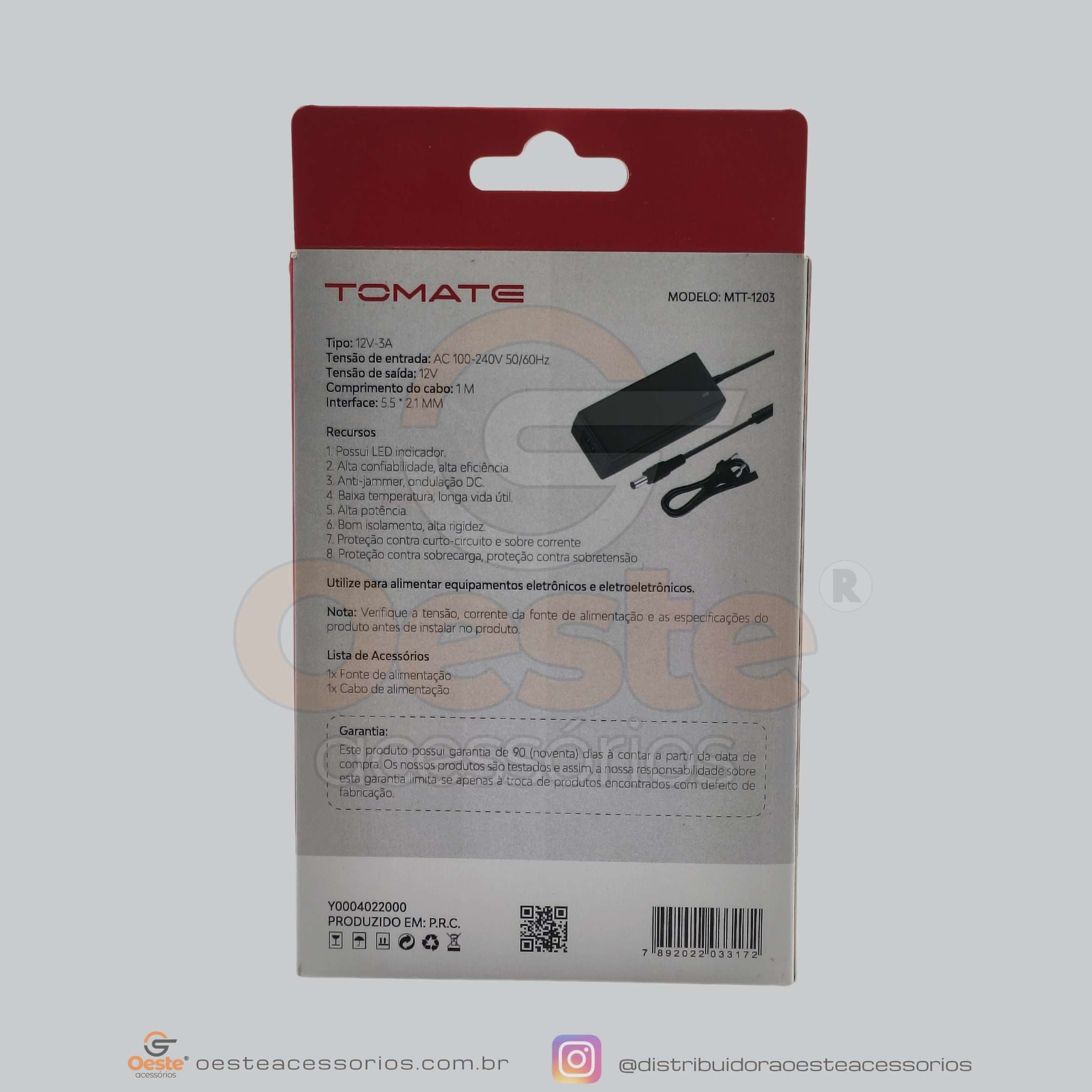 FONTE DE ALIMENTACAO TOMATE MTT-1203