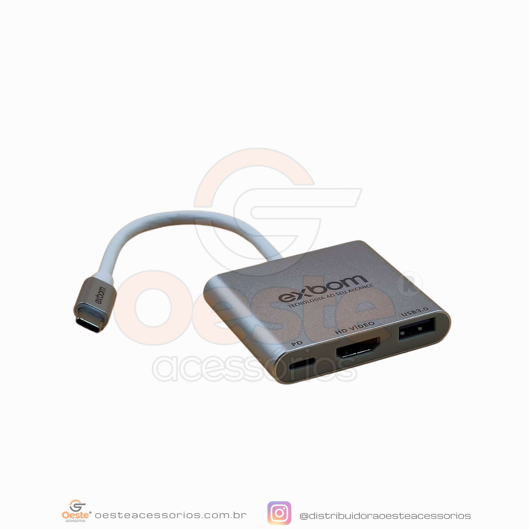 ADAPTADOR EXTENSOR 3 EM 1 EXBOM U3V-A3N1-B