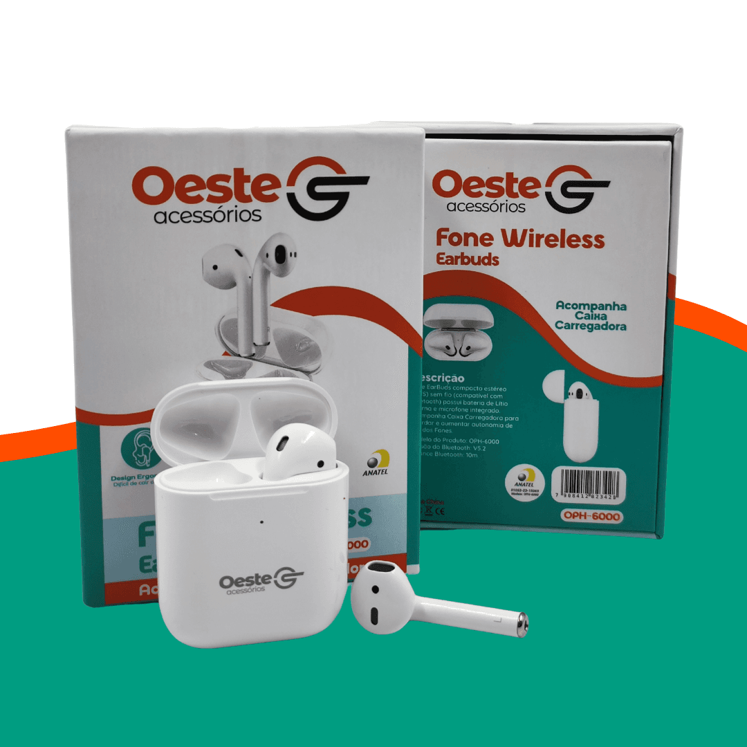 FONE DE OUVIDO WIRELESS EARBUDS OESTE ACESSORIOS OPH-6000