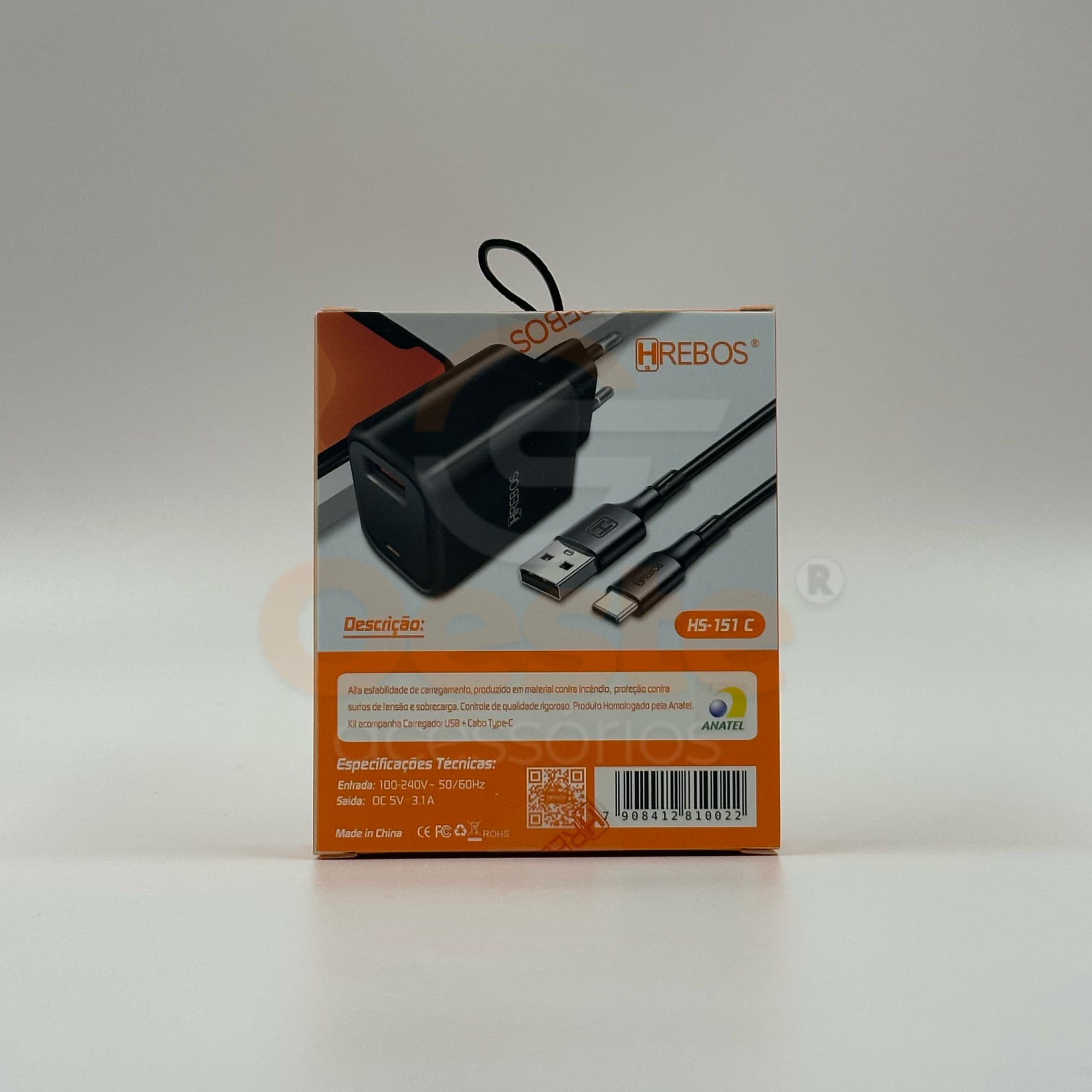 KIT CARREGADOR - HREBOS HS-151C