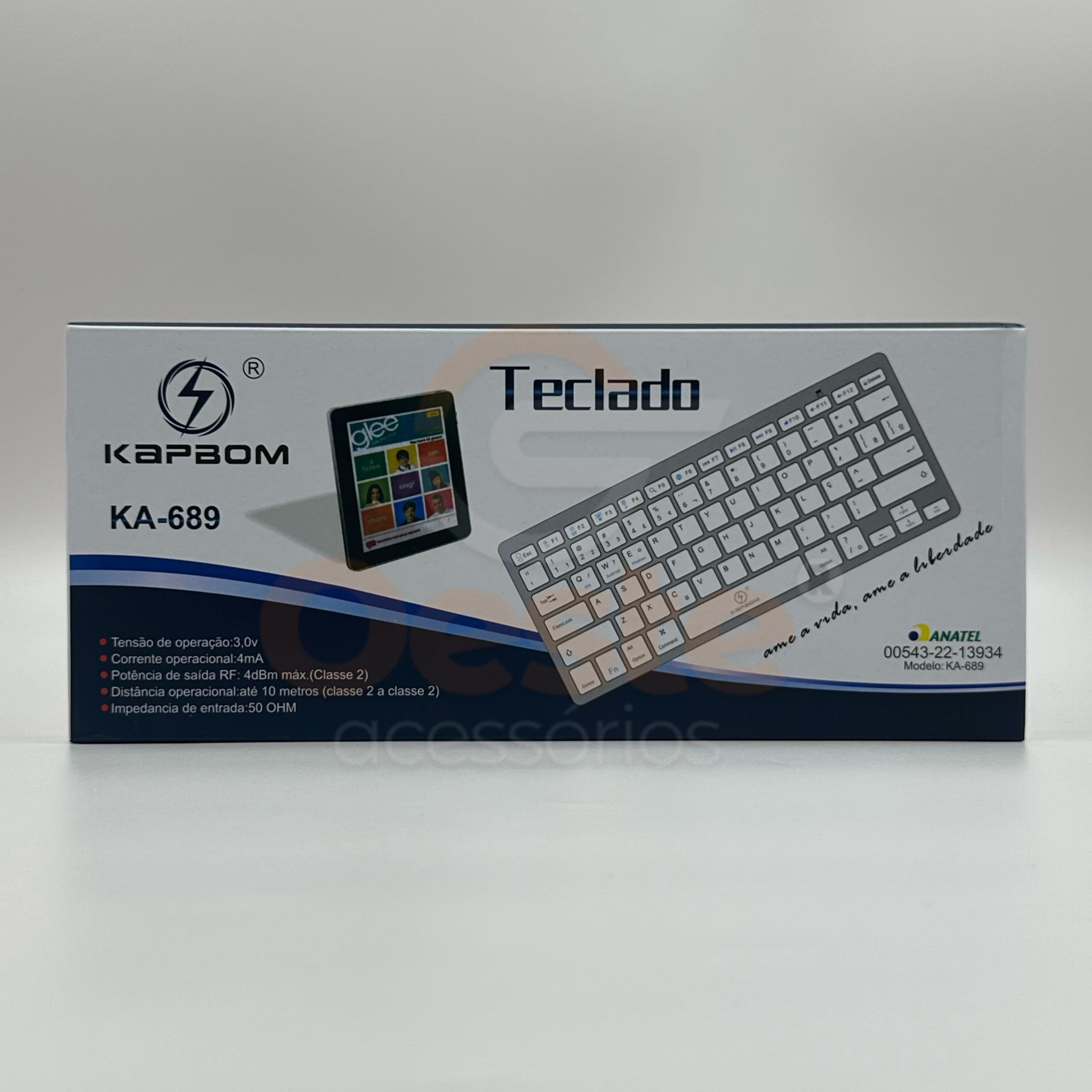 TECLADO SEM FIO - KAPBOM KA-689