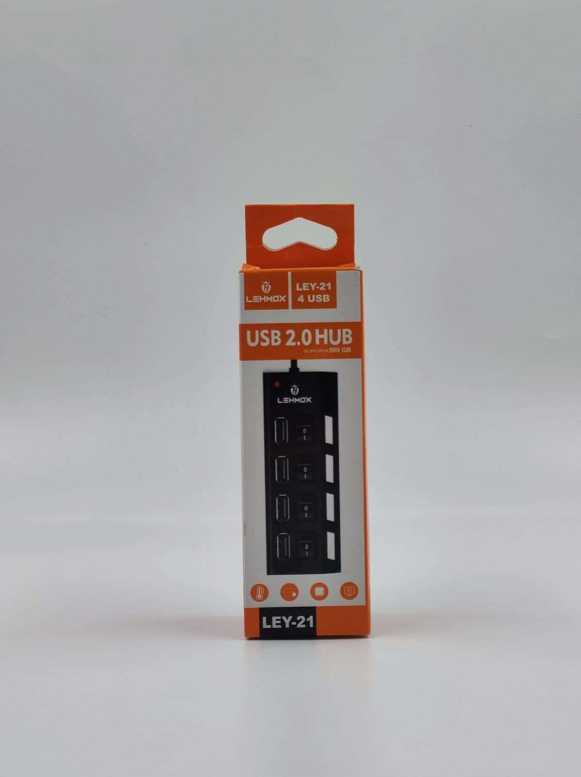 HUB USB 2.0 4 PORTAS LEHMOX