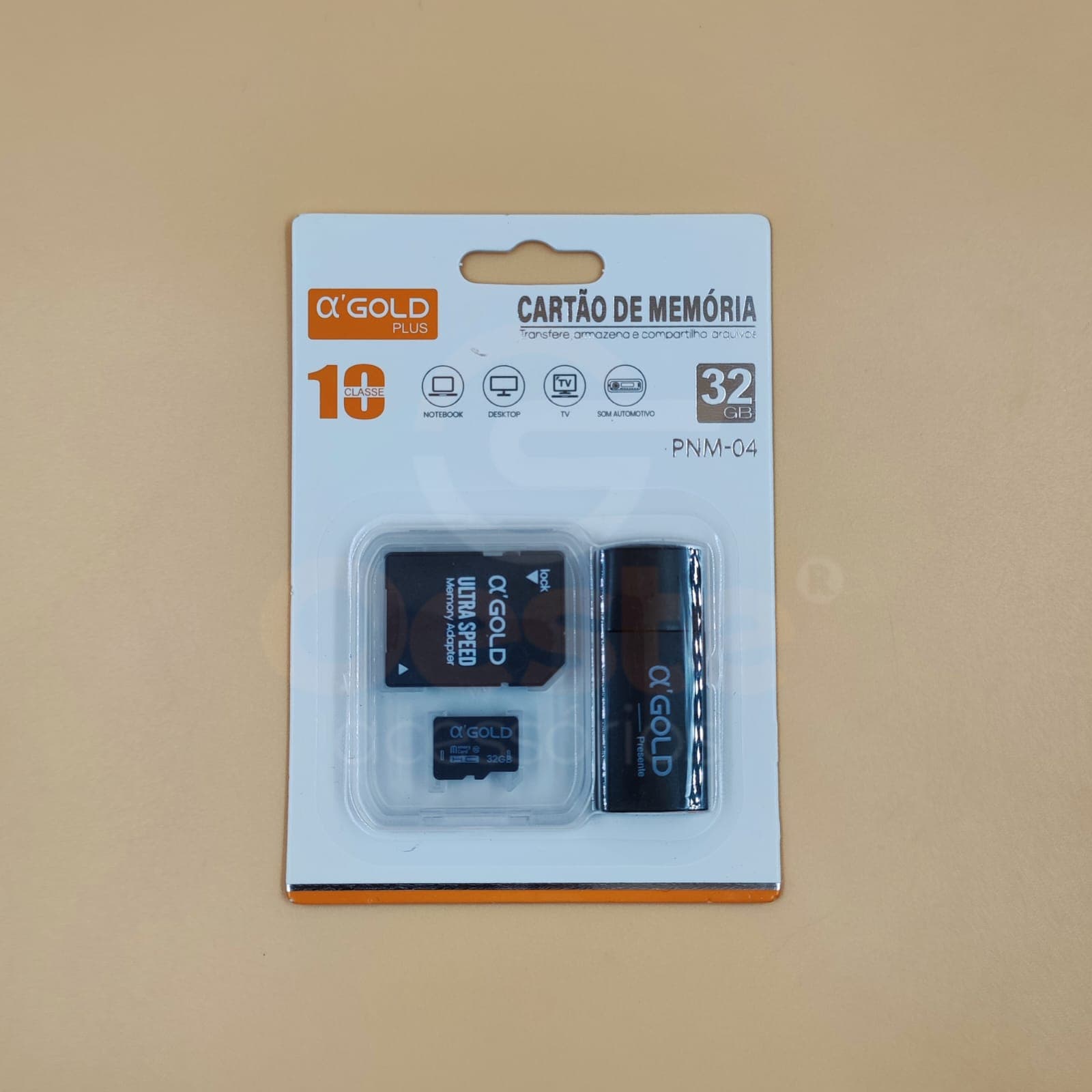 CARTÃO DE MEMORIA 32GB PNM-04 A'GOLD
