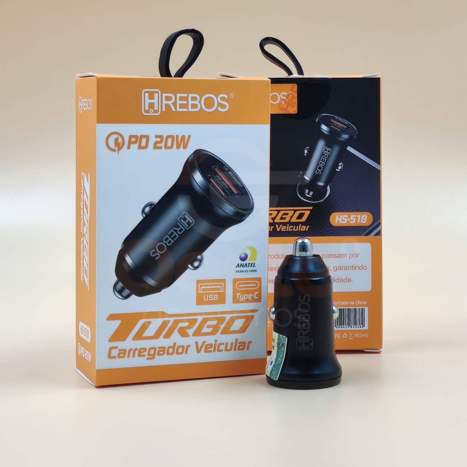 CARREGADOR VEICULAR TURBO 20W