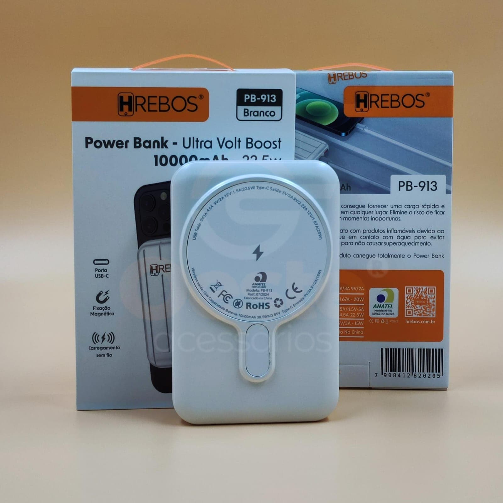 POWERBANK 10000mAH H'REBOS PB-913