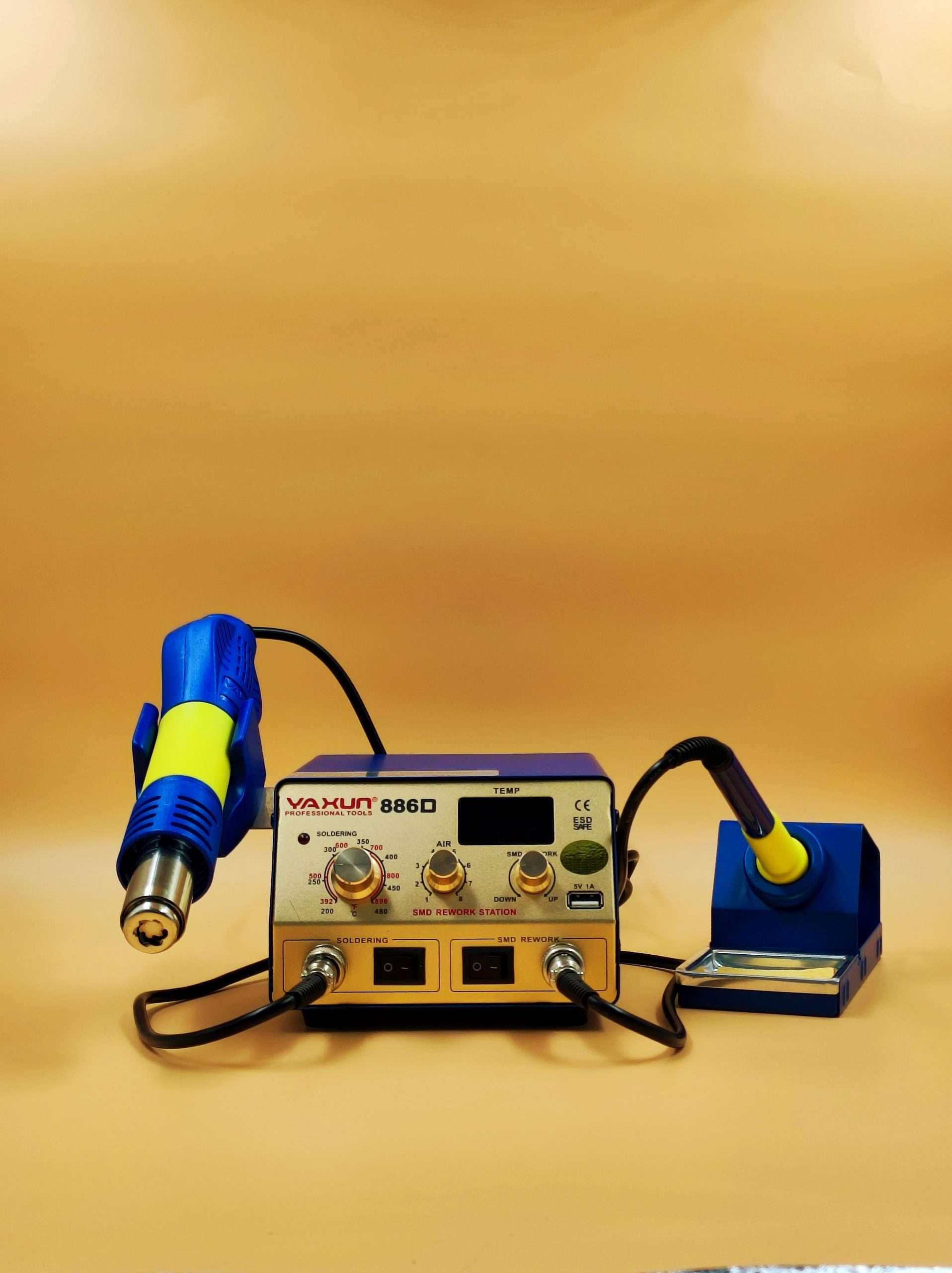 ESTAÇAO DE SOLDA E AR YAXUN 886D