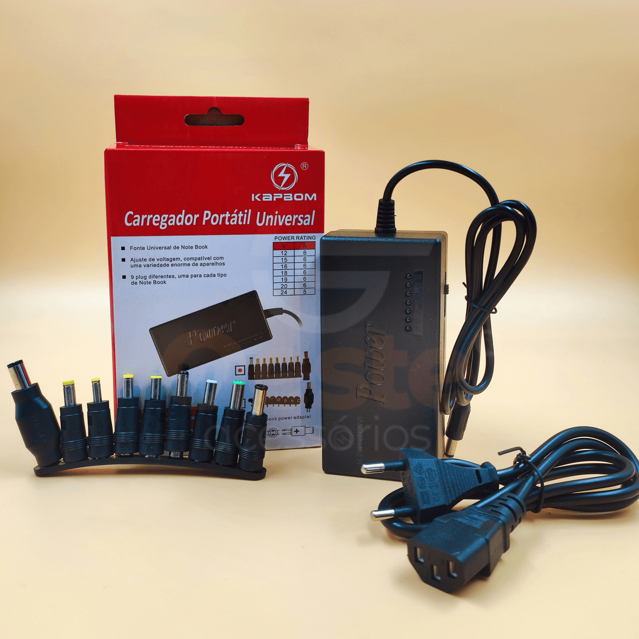 CARREGADOR PORTATIL UNIVERSAL KAPBOM