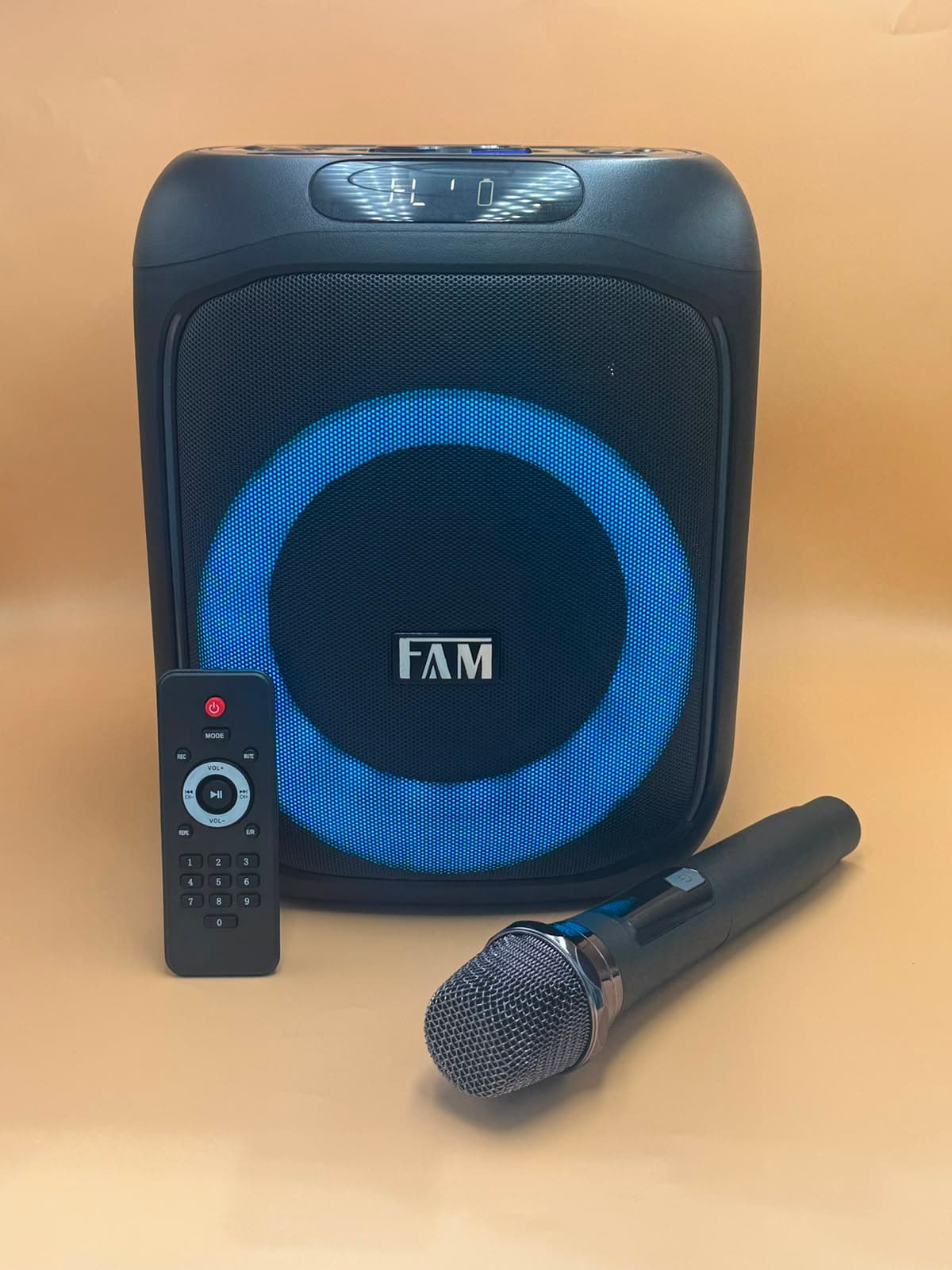 CAIXA DE SOM FAM COM MICROFONE 600W