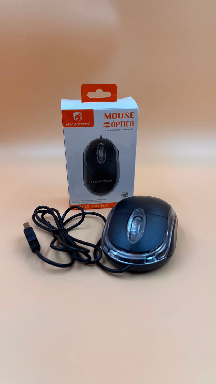 MOUSE ÓPTICO COM FIO H'MASTON