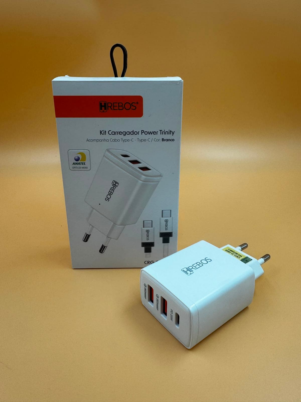 KIT CARREGADOR POWER TRINITY TIPO-C HREBOS