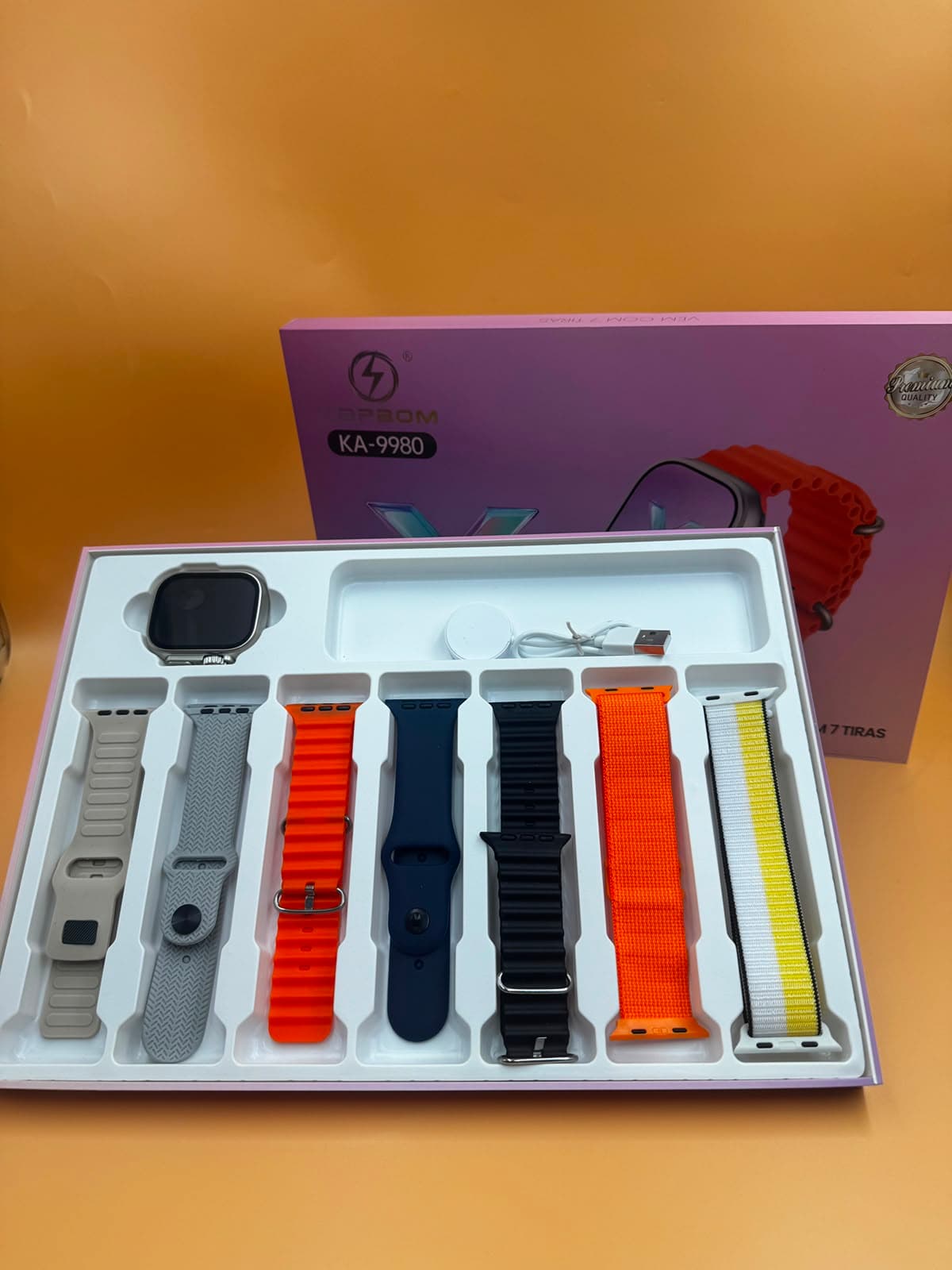 RELÓGIO SMARTWATCH KAPBOM COM 7 TIRAS KA-9980