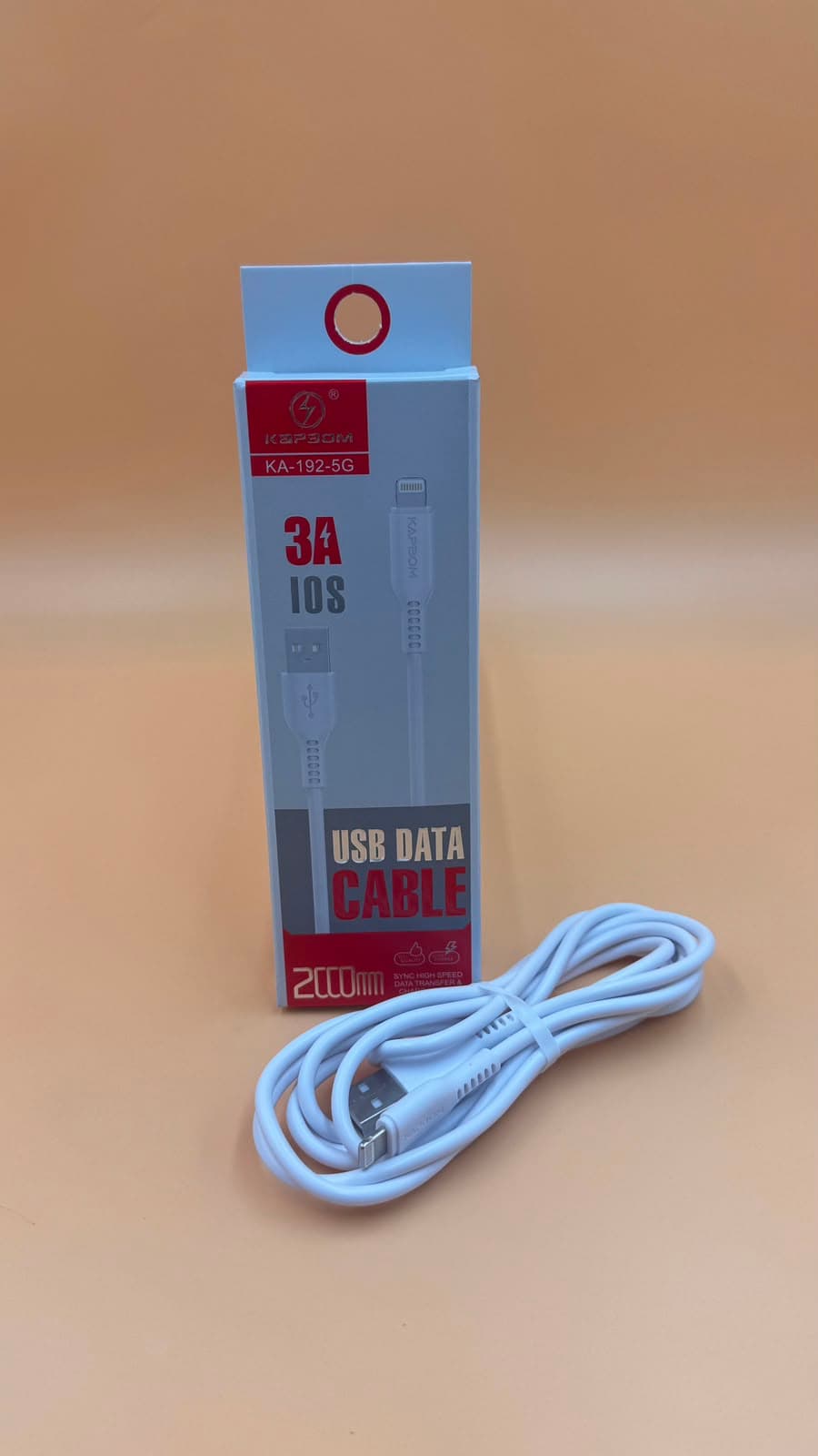 CABO USB LIGHTNING 3A 2M KAPBOM