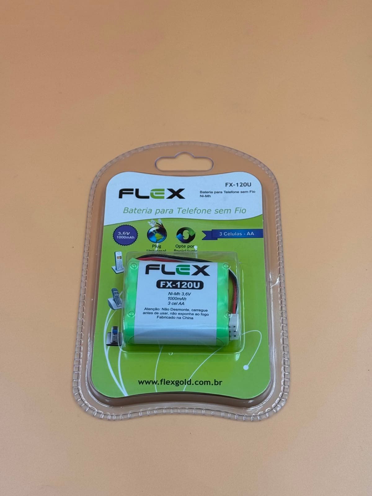 BATERIA PARA TELEFONE SEM FIO FX-120U