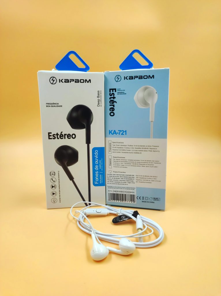 FONE DE OUVIDO KAPBOM ESTEREO KA-721