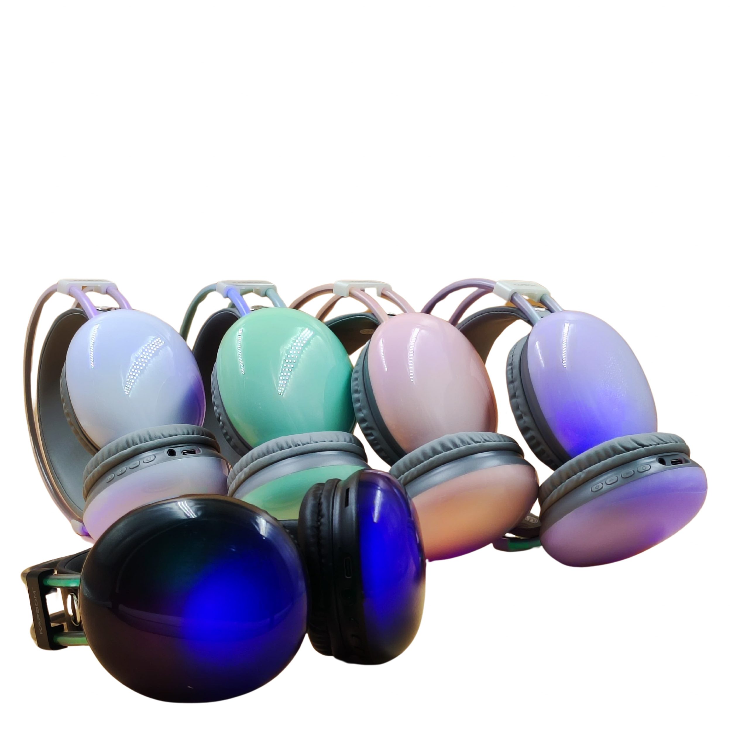 HEADPHONE KAPBOM PURE BASS, WIRELESS, COLORFUL GLOW KA-9218